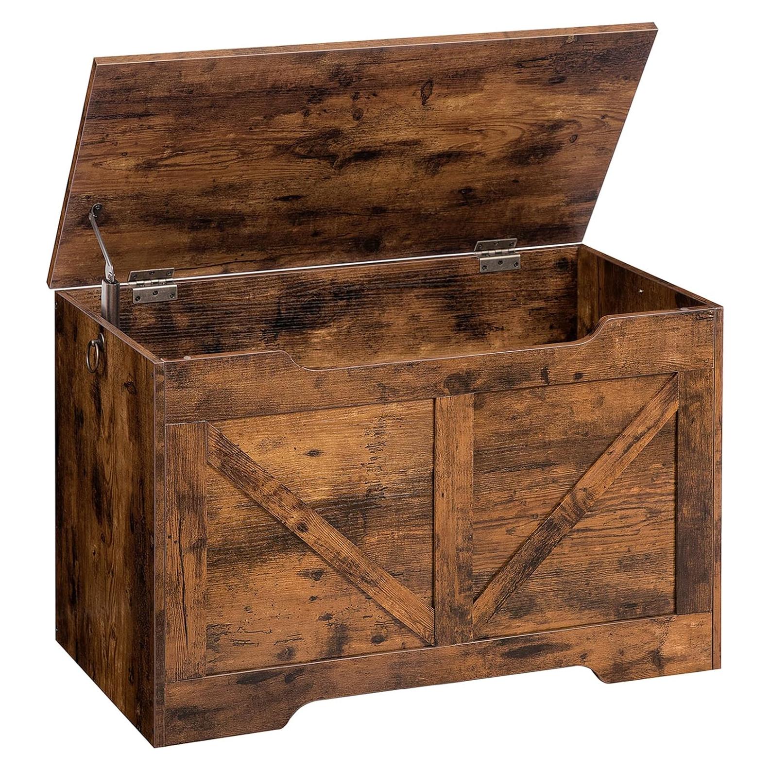 Banco de Almacenamiento HOOBRO Cofre Madera 220L 99.79kg