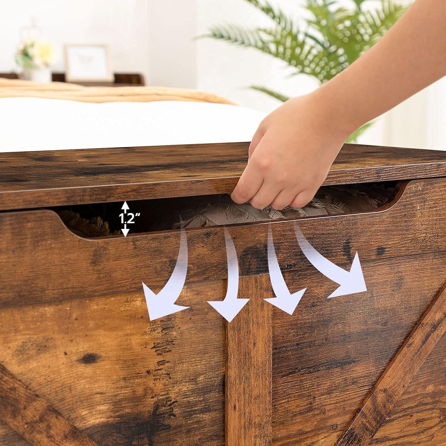 Banco de Almacenamiento HOOBRO Cofre Madera 220L 99.79kg