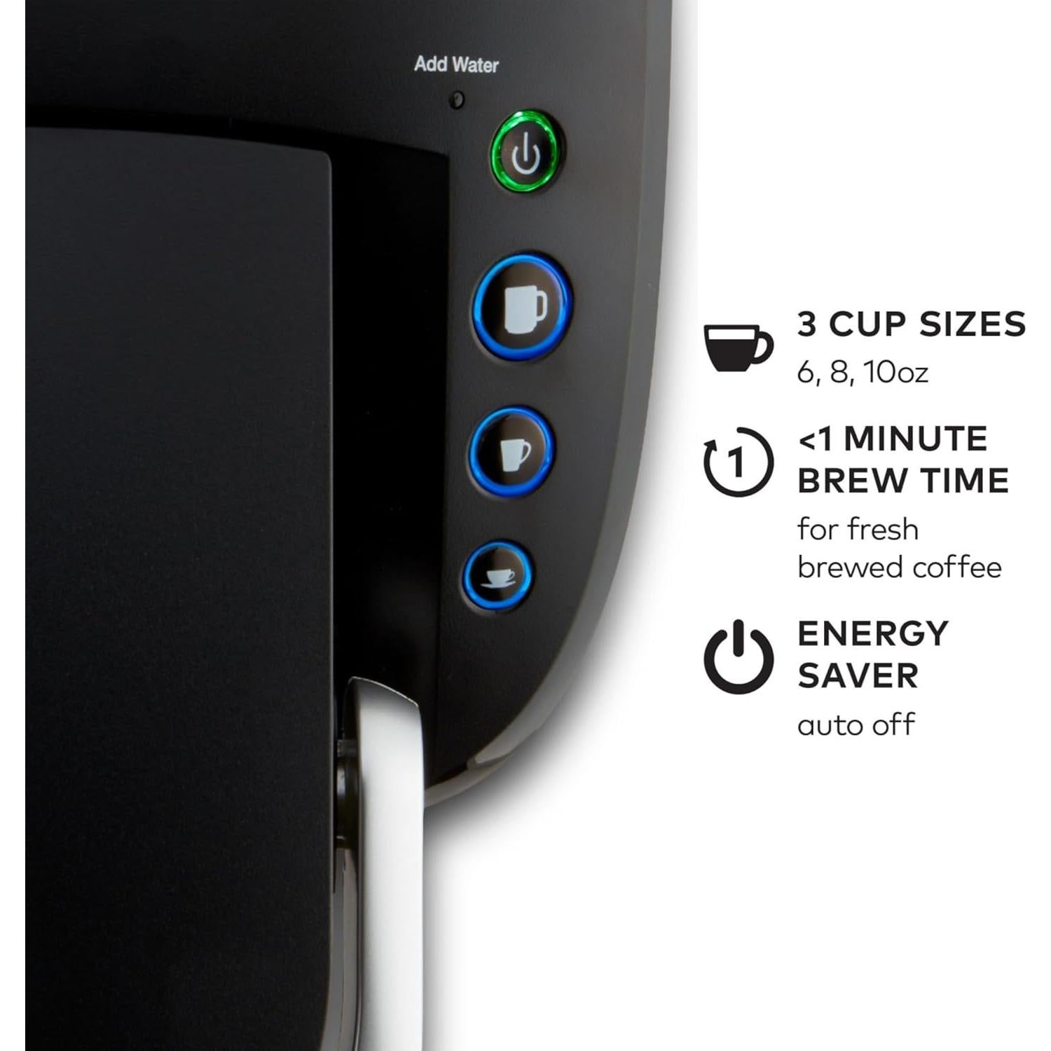 Cafetera Keurig K-Compact 1 Taza 1,06 L Negro
