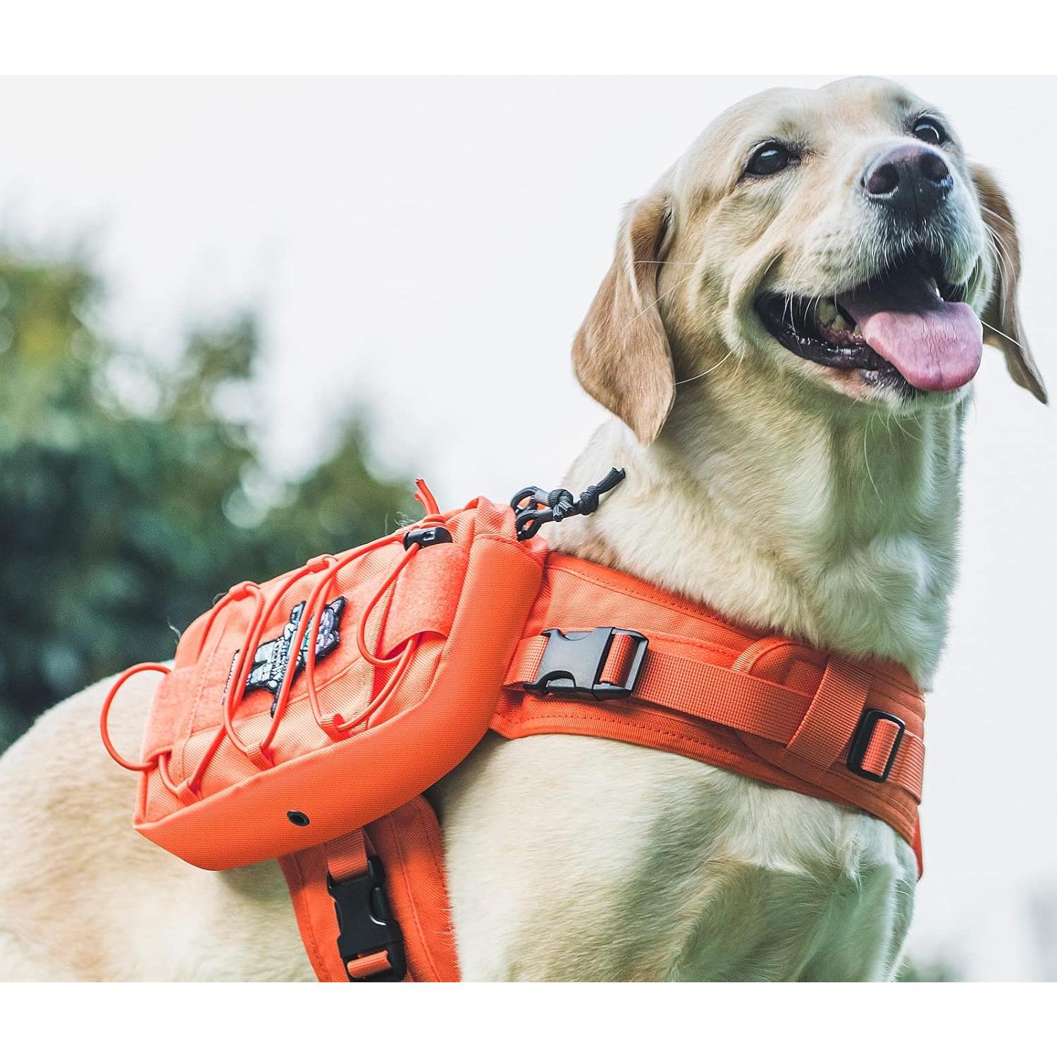 Mochila para Perros OneTigris Mediana Nylon Táctica Naranja