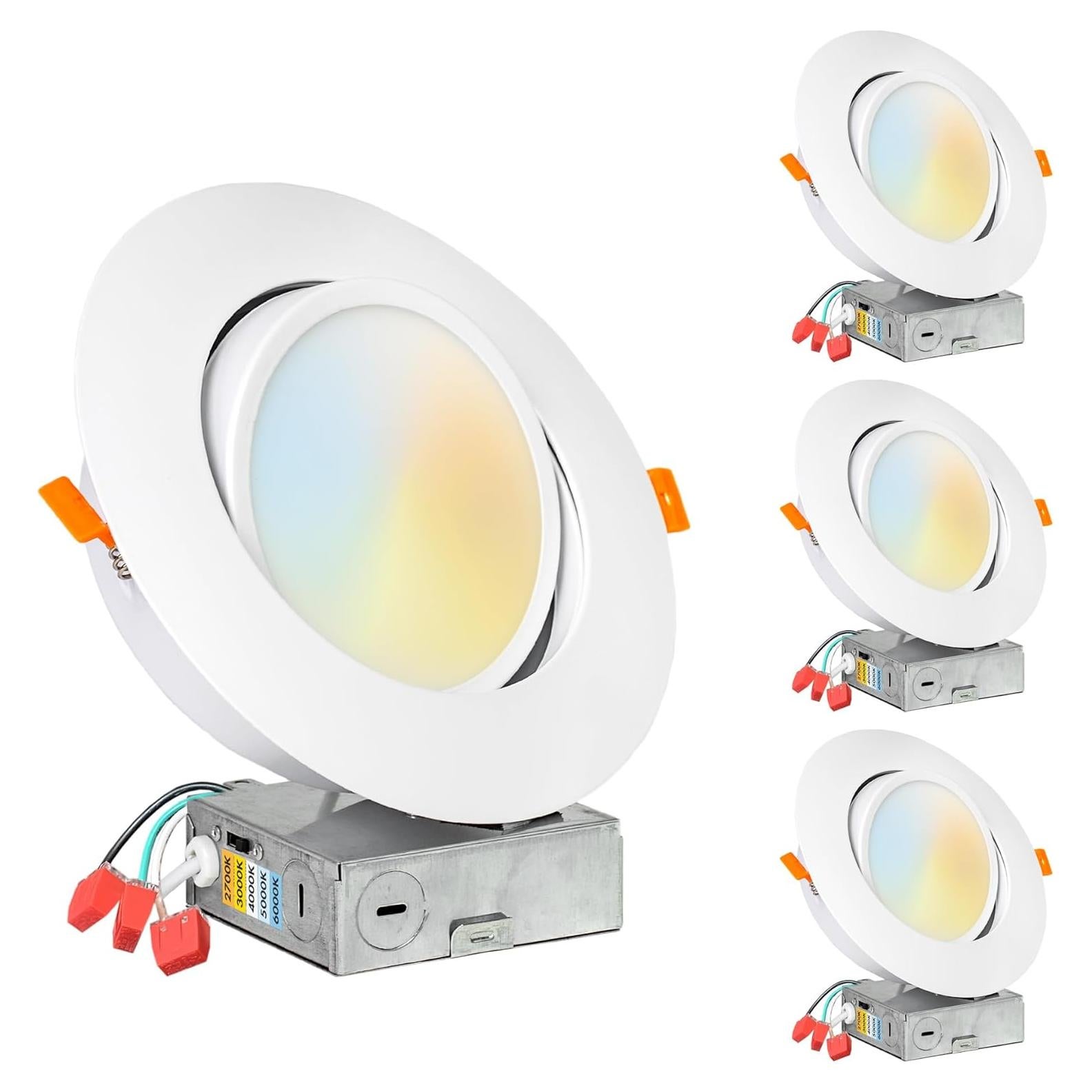 LED empotrado ultra delgado 6" PROCURU 4 unidades 5 colores