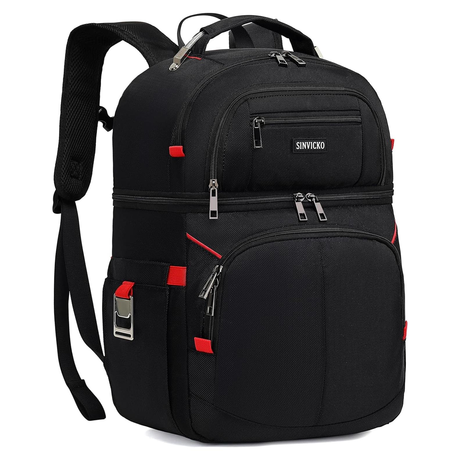 Mochila Enfriadora Aislada SINVICKO 30L Impermeable Roja/Negra