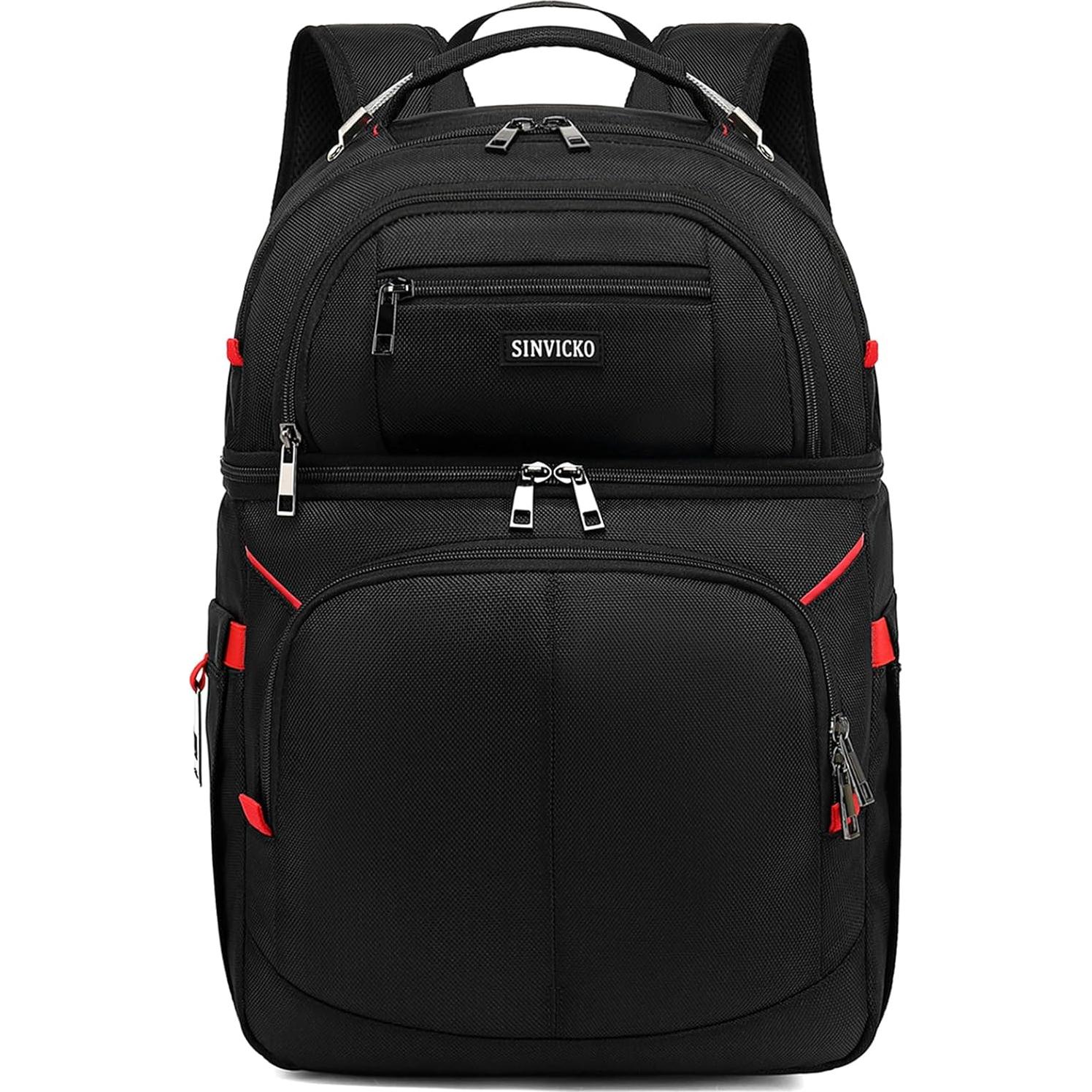 Mochila Enfriadora Aislada SINVICKO 30L Impermeable Roja/Negra