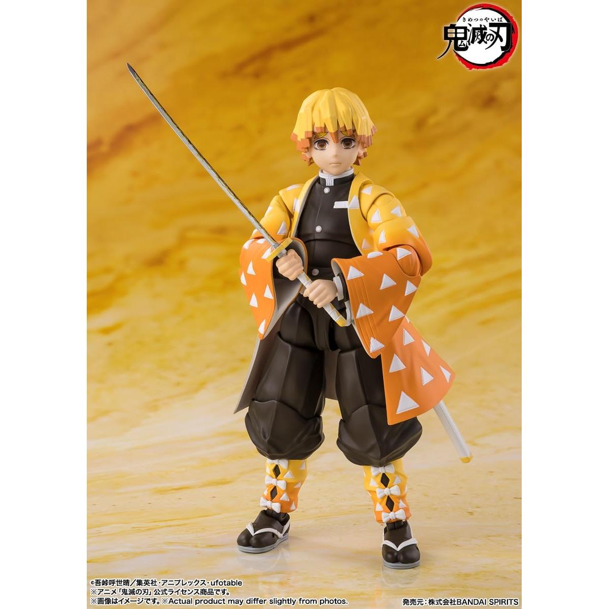 Figura de Acción S.H.Figuarts Bandai Zenitsu Agatsuma Demon Slayer