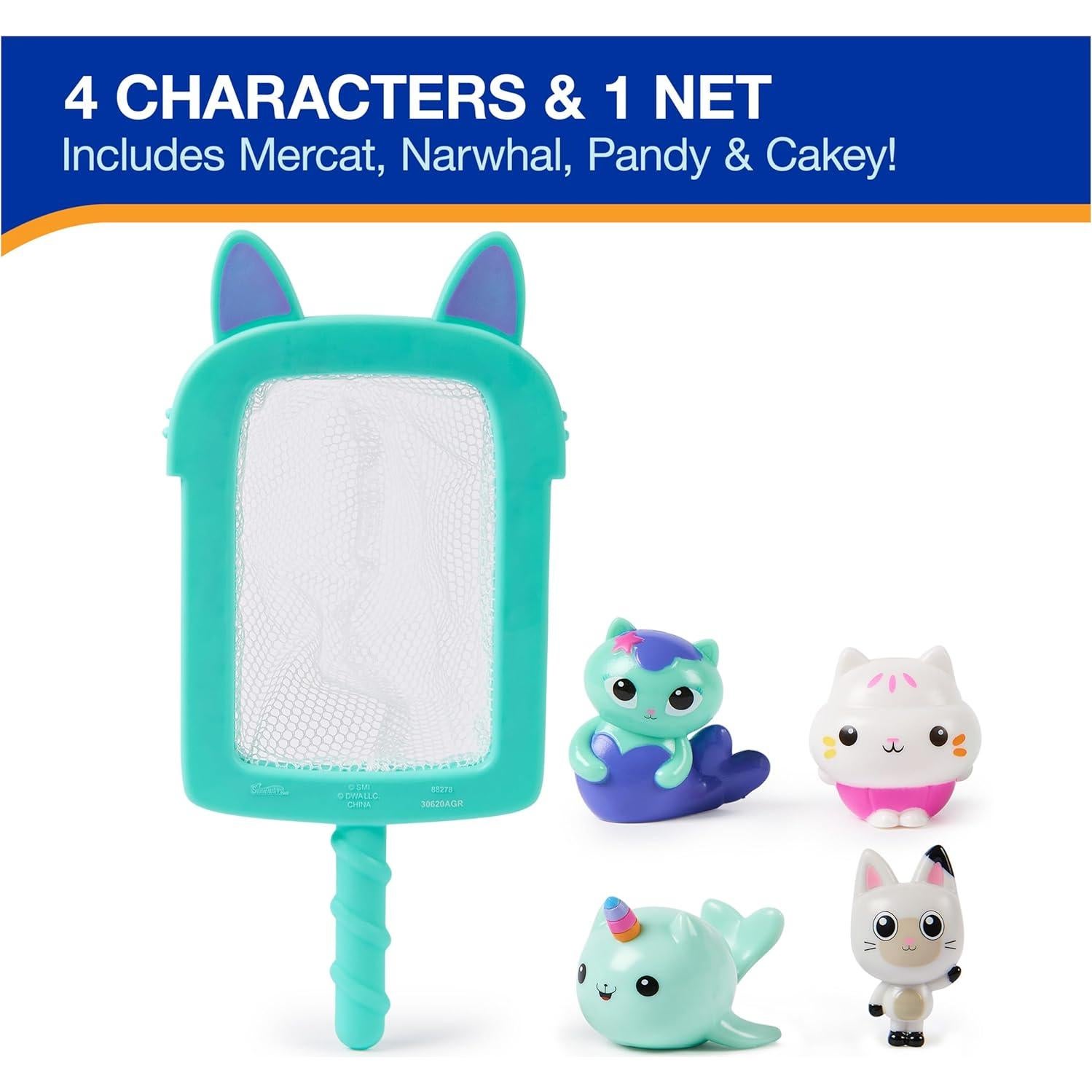 Juego de Buceo y Captura Swimways Gabby's Dollhouse 4 Figuras