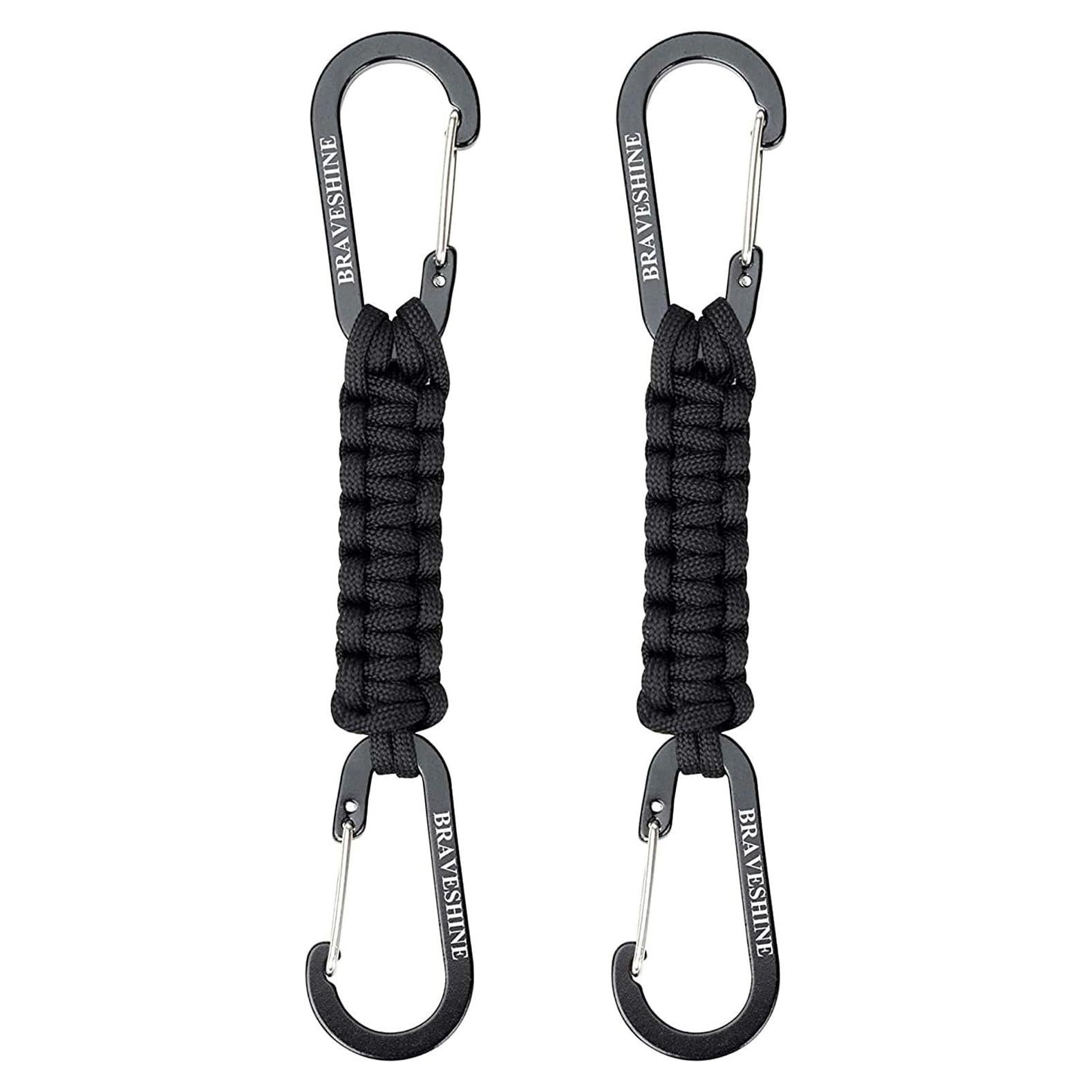 Llavero Paracord BRAVESHINE con Clip Carabiner Pack 2