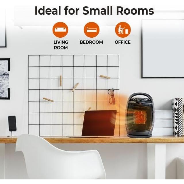 Calentador de Espacio Oscilante Comfort Zone CZ449E 1500W Negro