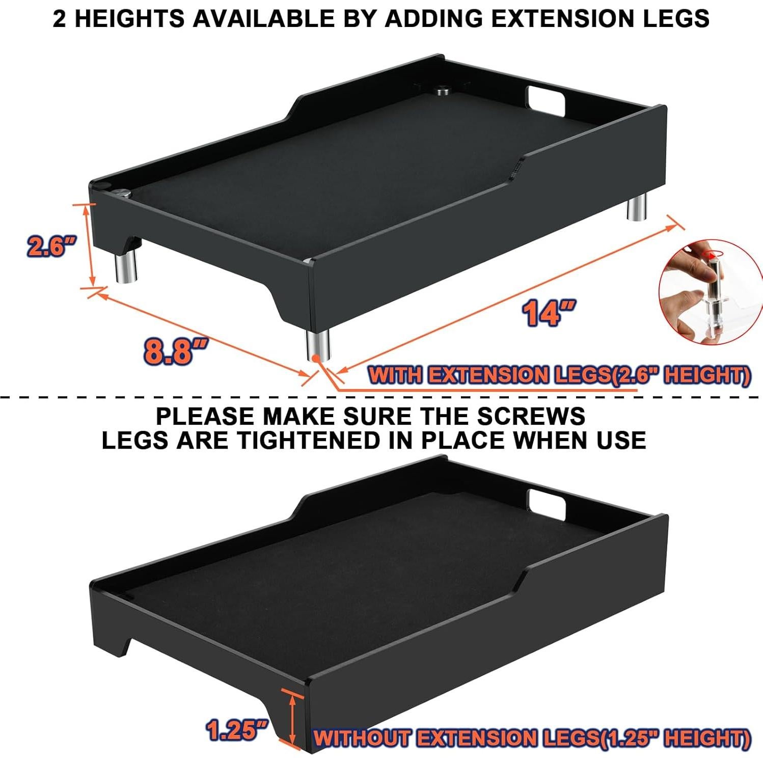 Soporte Elevado para Comida de Perros Beautyflier, Ajustable, Negro