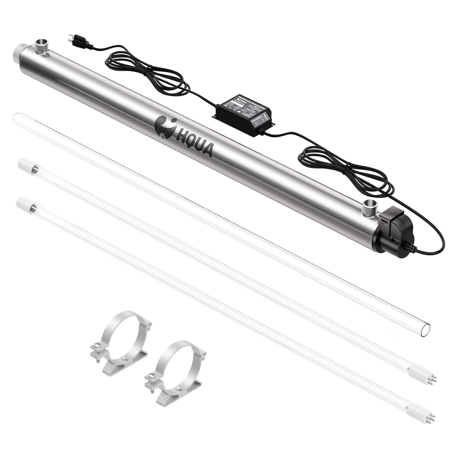 Purificador de Agua UV HQUA OWS-12 40W 12GPM Acero Inox