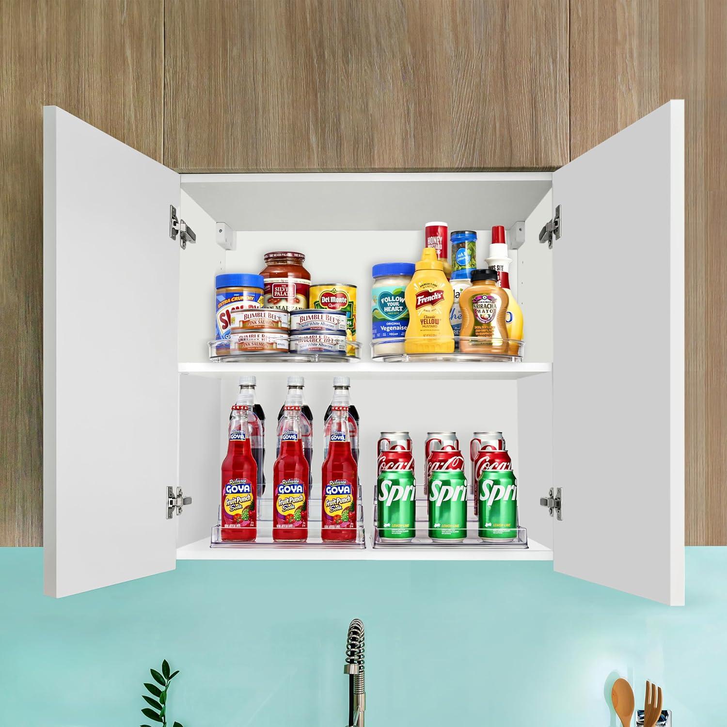 Conjunto organizador de especias Sorbus 3 niveles + Lazy Susan