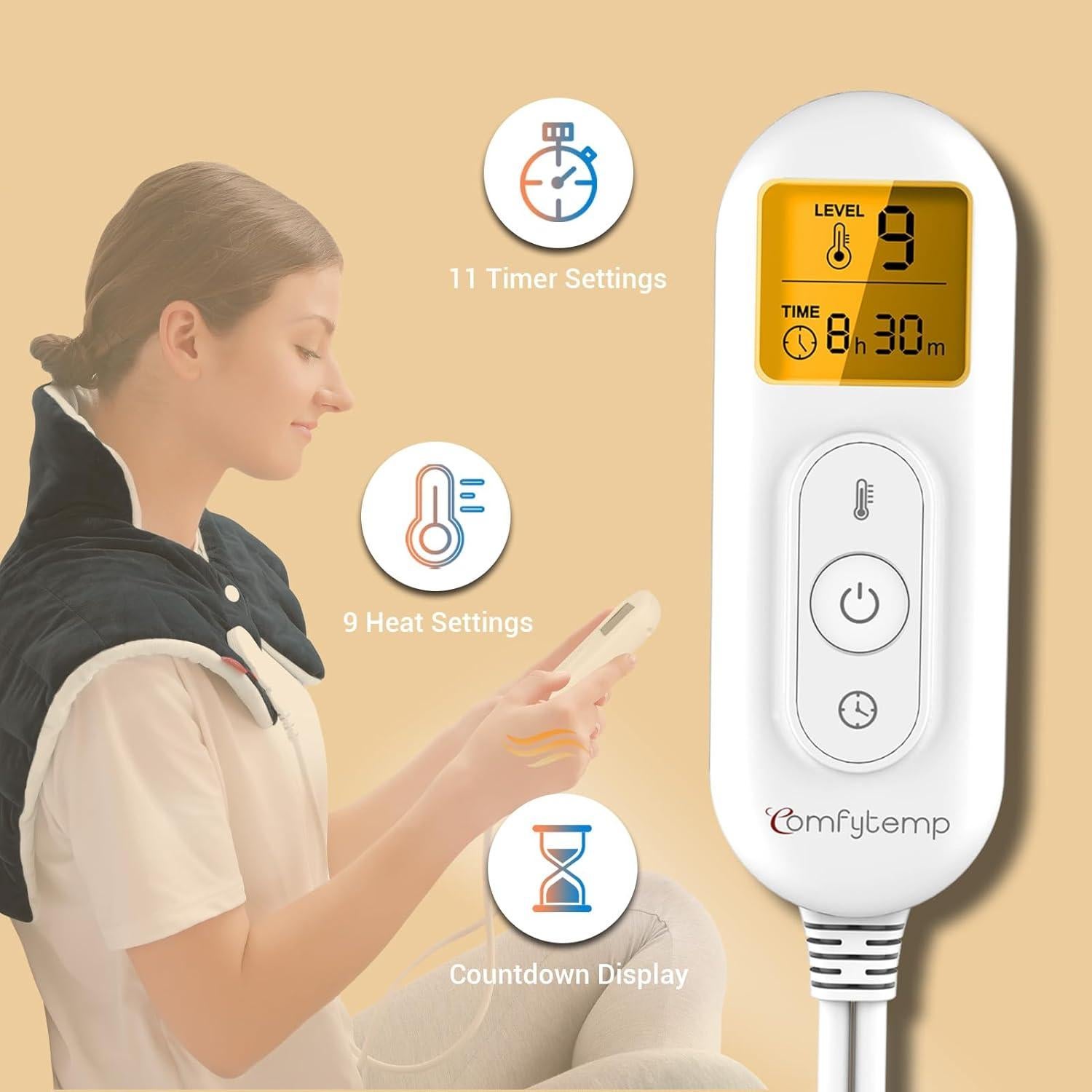 Almohadilla Térmica Comfytemp 48.3x58.4cm para Cuello y Hombros