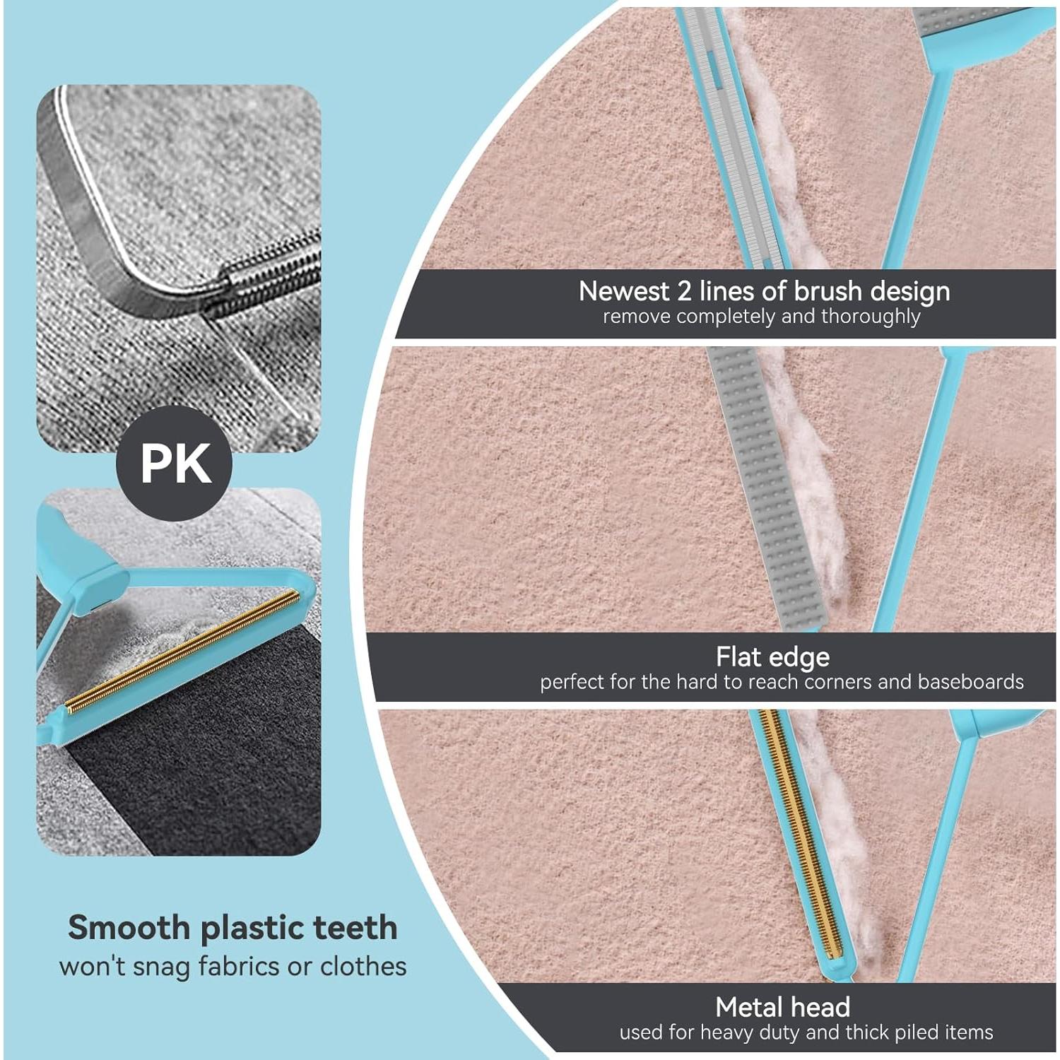 Removedor de Pelusa Manual BSIWWO Azul y Gris 16.6 cm