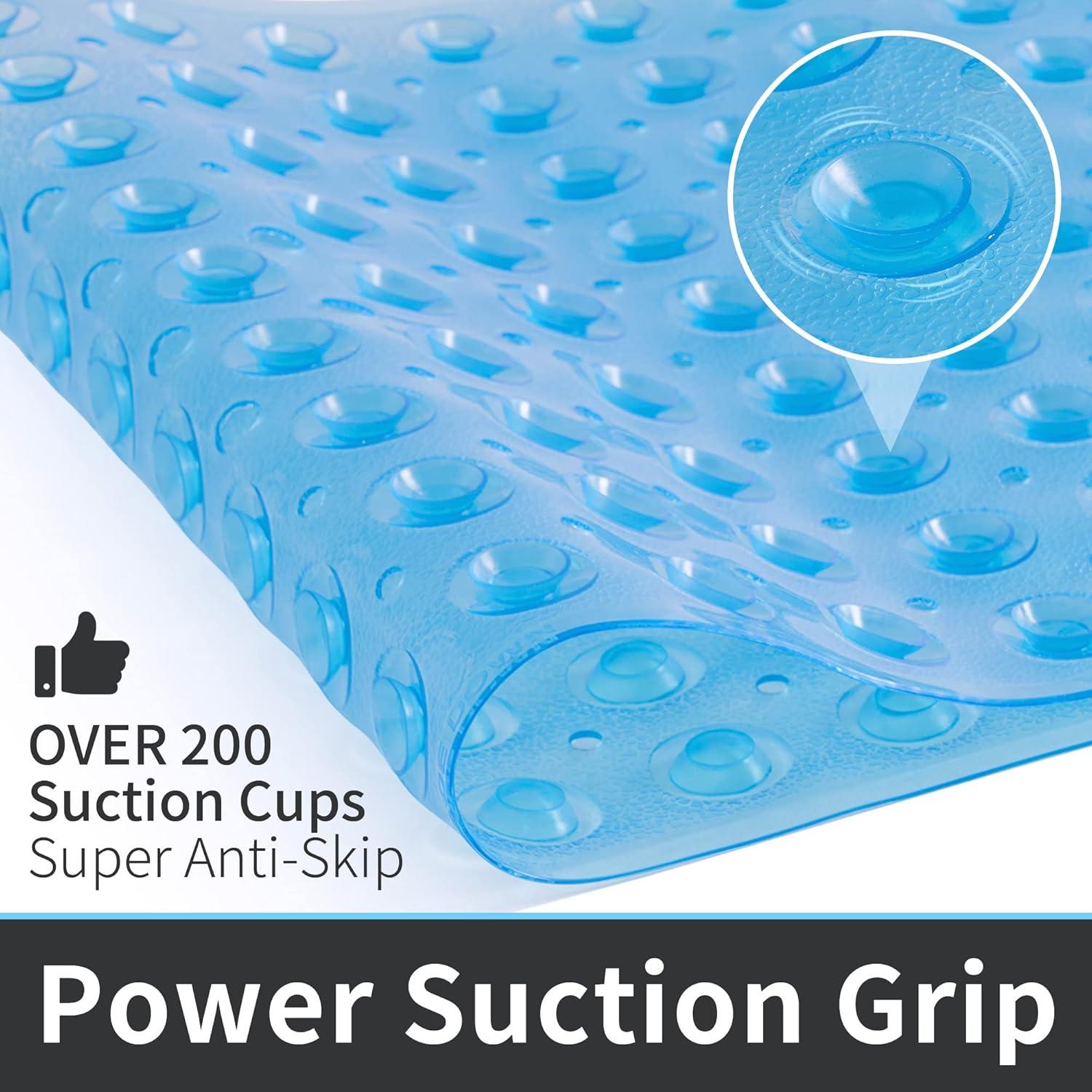 Alfombra de Ducha Antideslizante ROSMARUS 40.6x99.1cm Azul