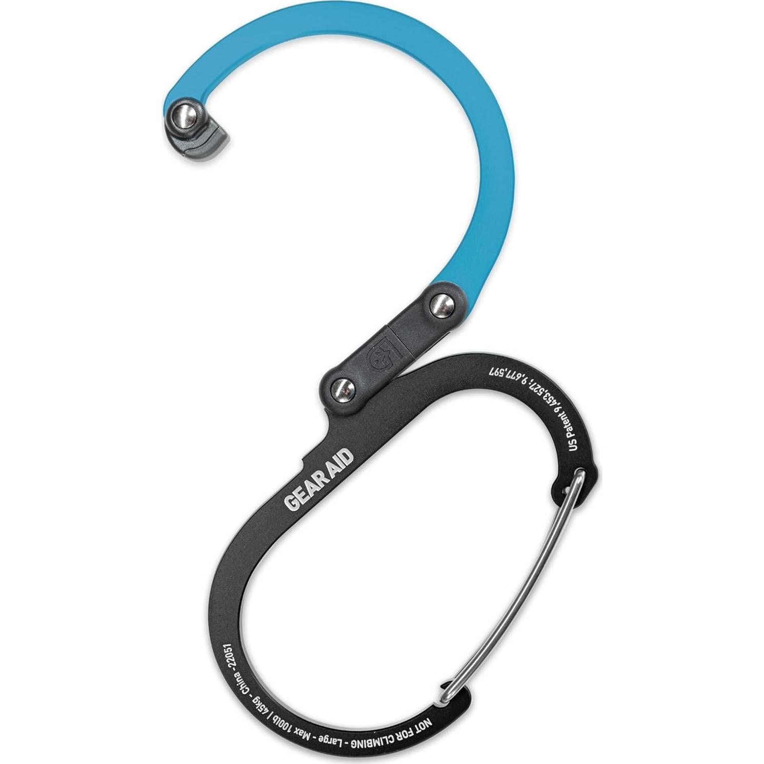Heroclip GEAR AID Grande Clip Carabinero 45 kg Negro/Azul
