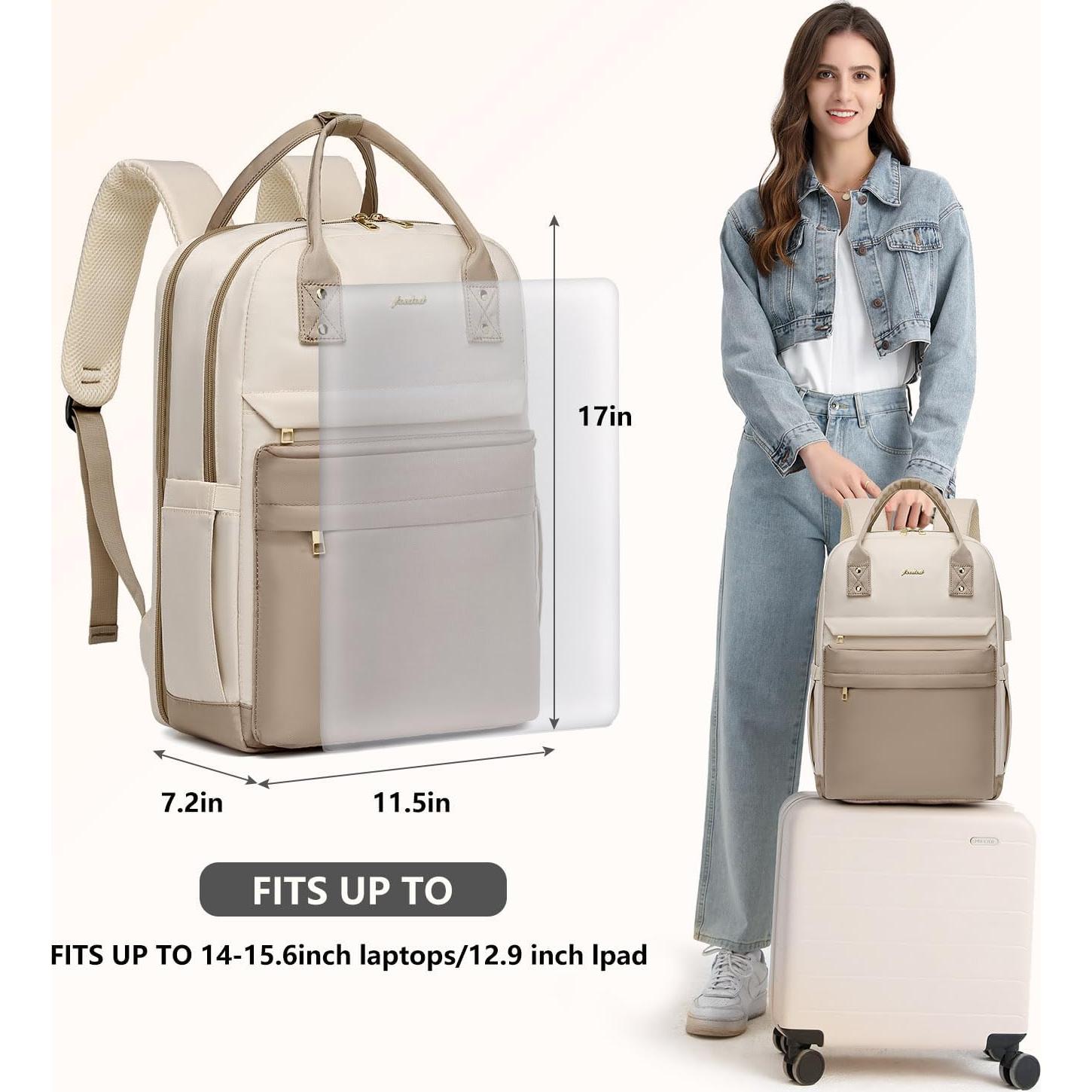 Mochila para Laptop FOCDOD 15.6" Impermeable con Cargador USB