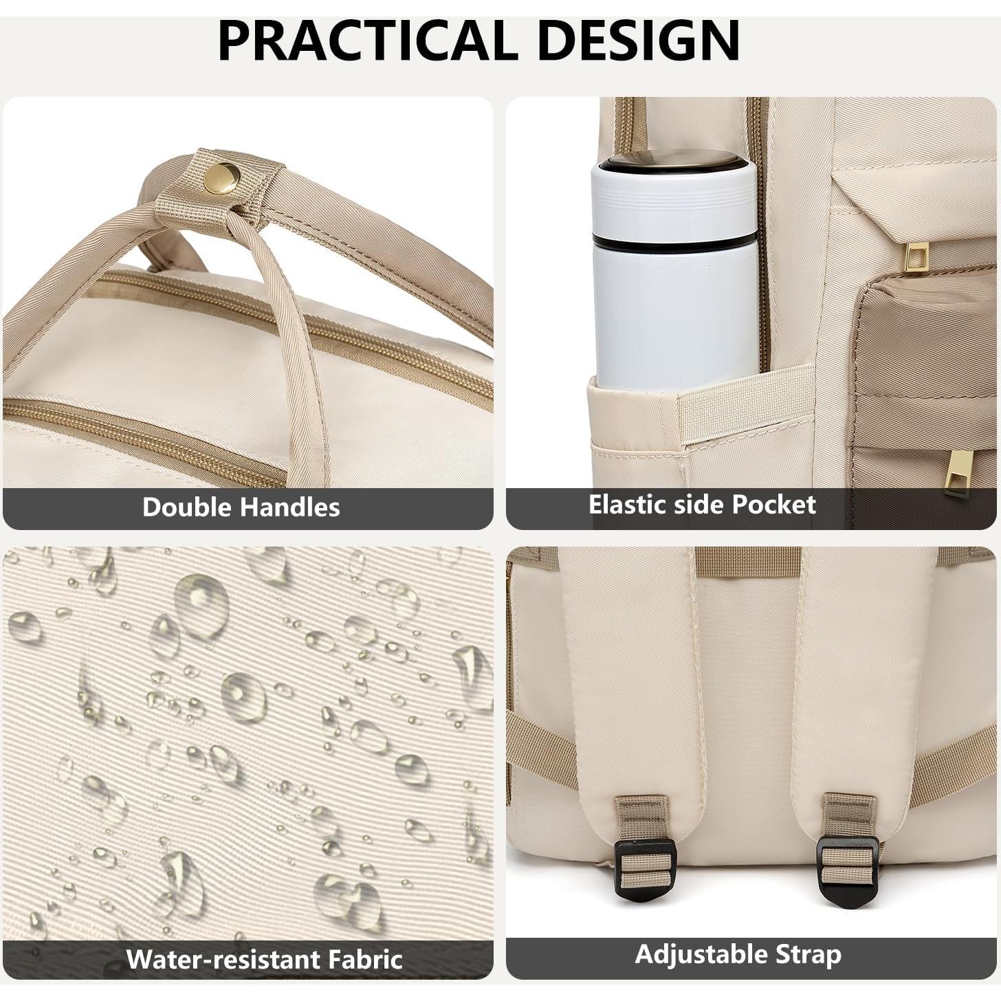 Mochila para Laptop FOCDOD 15.6" Impermeable con Cargador USB