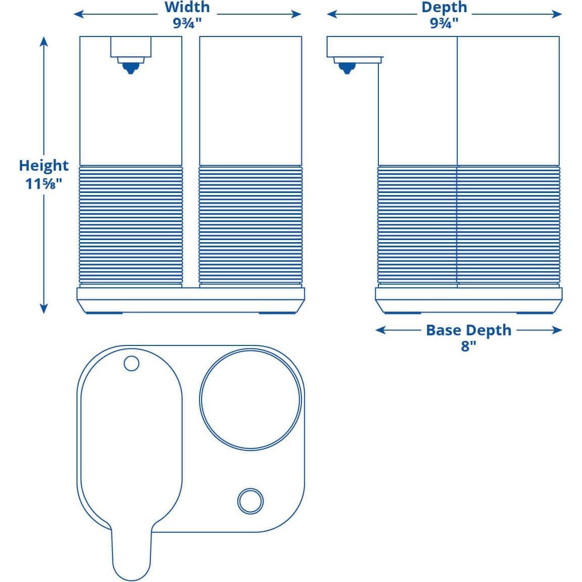 Filtro de Agua de Encimera Aquasana AQ-CWM2-B 236ml en 8s