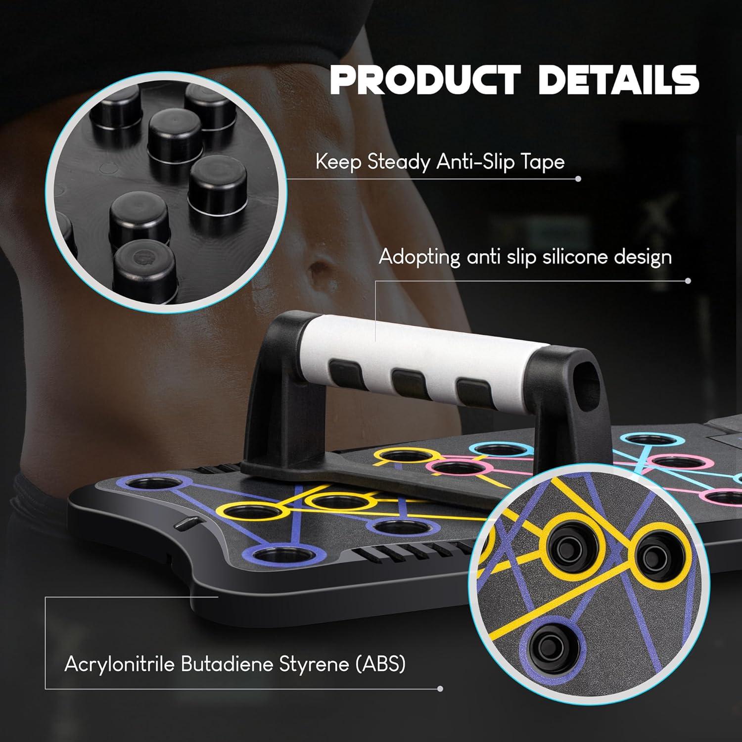 Tablero de Flexiones Haiponfph 9 en 1 para Entrenamiento en Casa