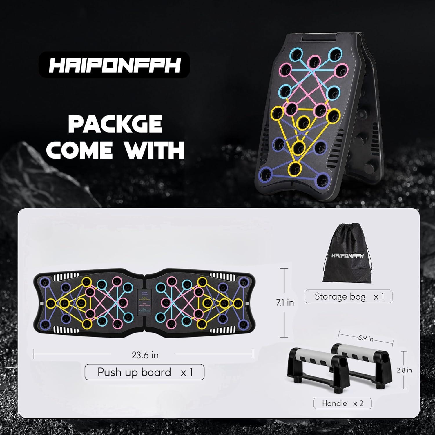 Tablero de Flexiones Haiponfph 9 en 1 para Entrenamiento en Casa