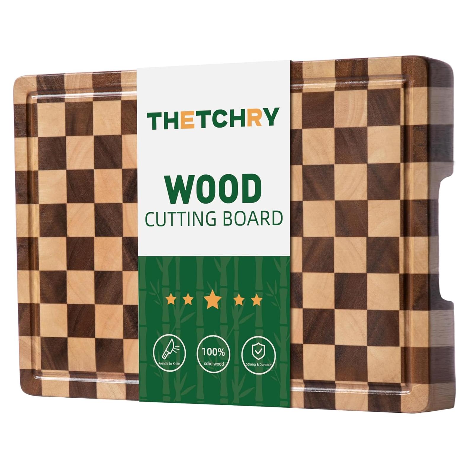 Tabla de Cortar de Madera Acacia THETCHRY 35.56x27.94cm