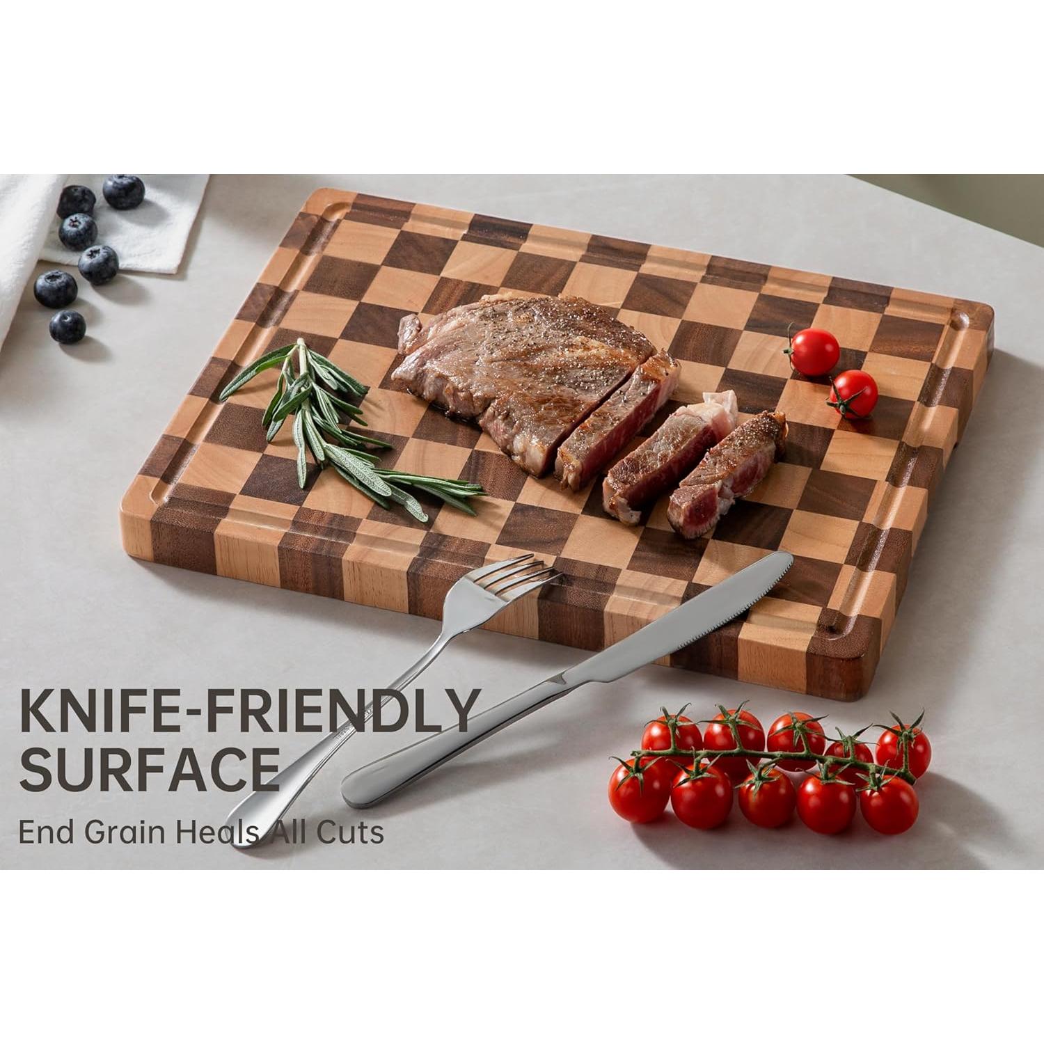 Tabla de Cortar de Madera Acacia THETCHRY 35.56x27.94cm