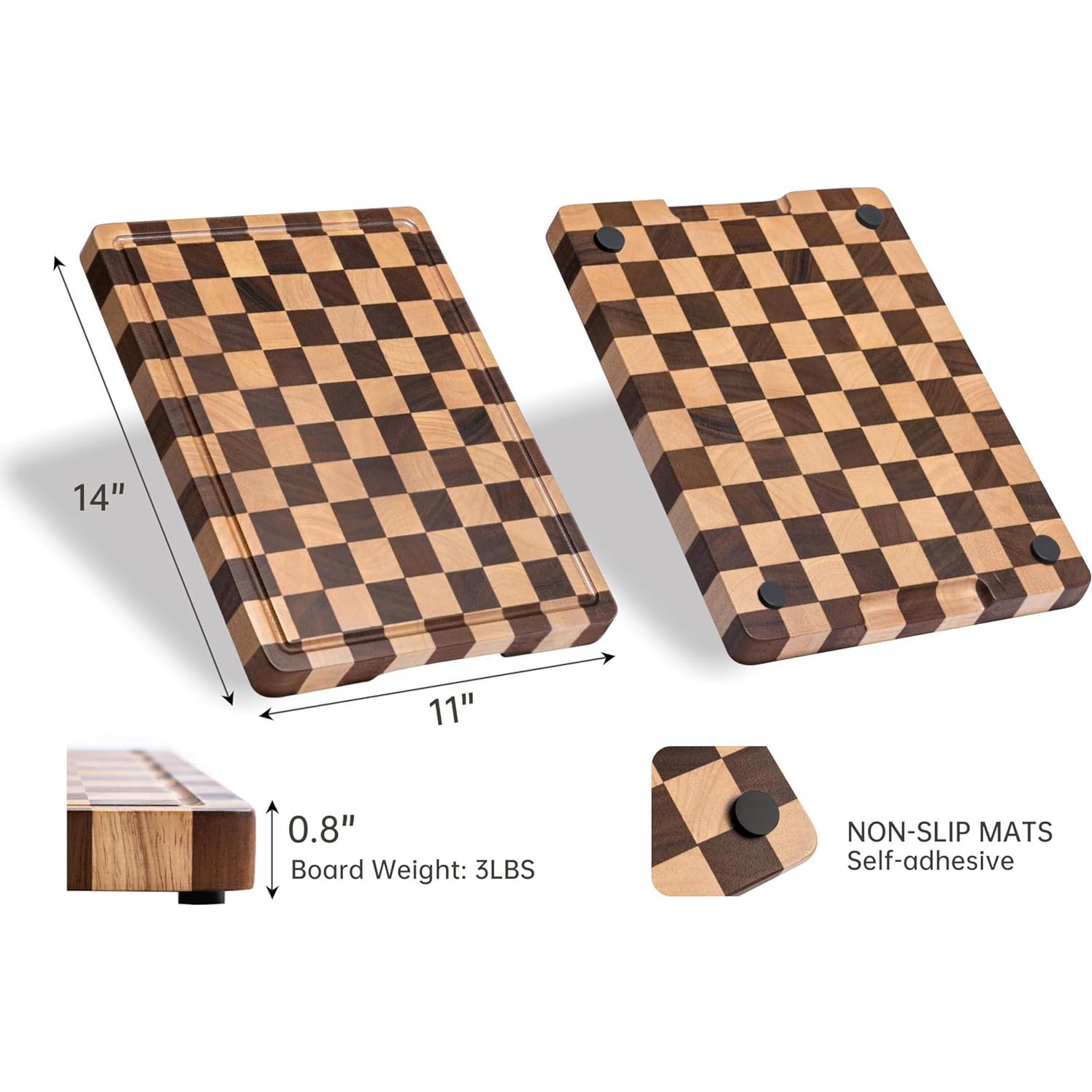 Tabla de Cortar de Madera Acacia THETCHRY 35.56x27.94cm