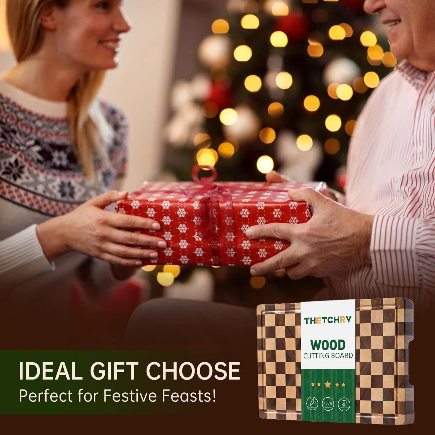 Tabla de Cortar de Madera Acacia THETCHRY 35.56x27.94cm