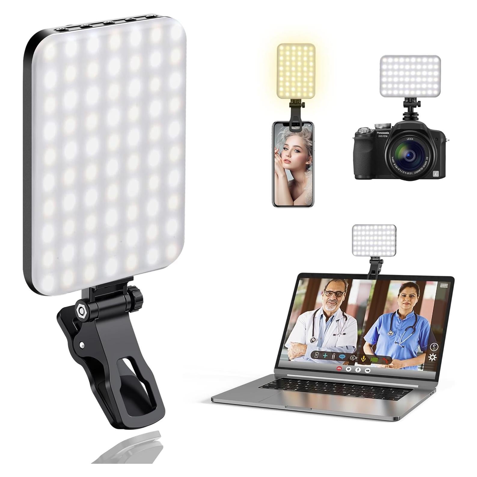 Luz de Selfie LED Portátil ALTSON 2200mAh 3 Modos 10 Niveles