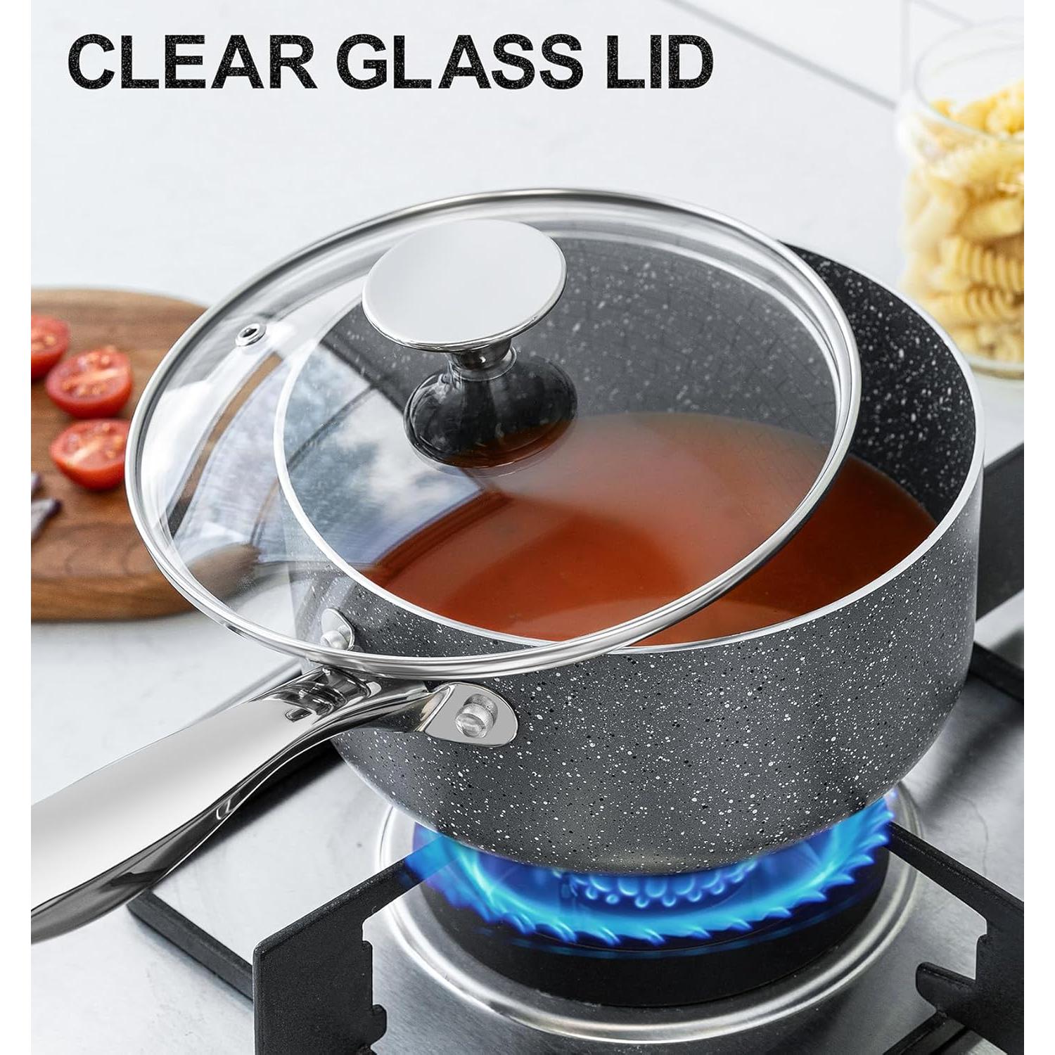 Set de Cacerolas MICHELANGELO 3 Piezas Antiadherentes