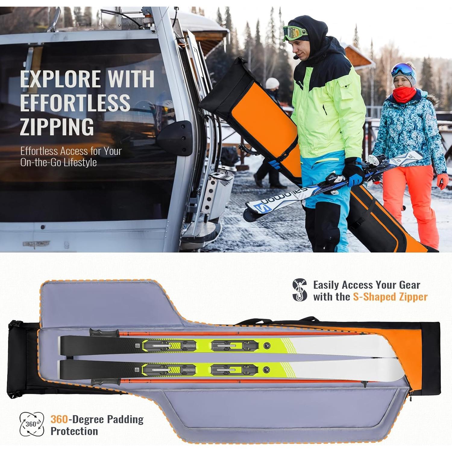 Combo Bolsa de Esquí y Botas GoHimal 200 cm Resistente