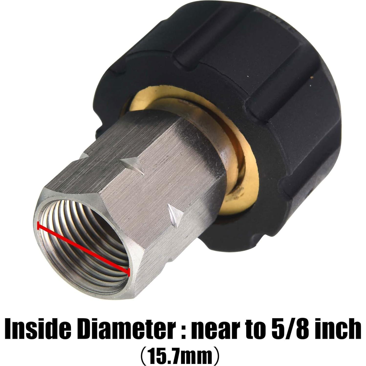 Adaptador Lavadora a Presión Tool Daily M22 a NPT 3/8" 4500 PSI