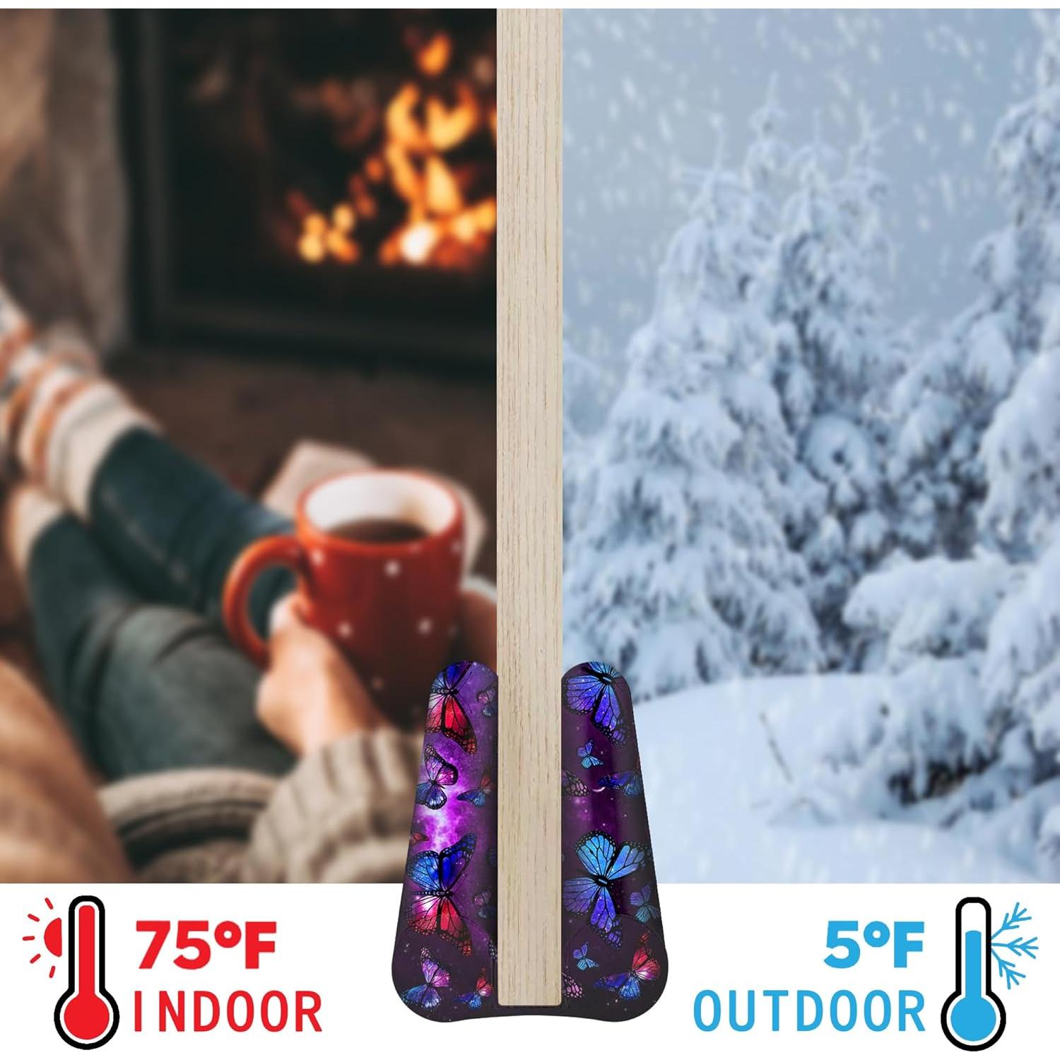 Barrera de Corrientes Ajustable Wuccjiu 91 cm Mariposa Púrpura