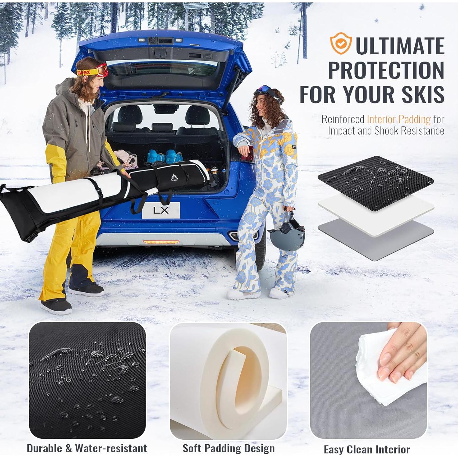 Combo Bolsa de Esquís y Botas GoHimal Acolchada 200 cm