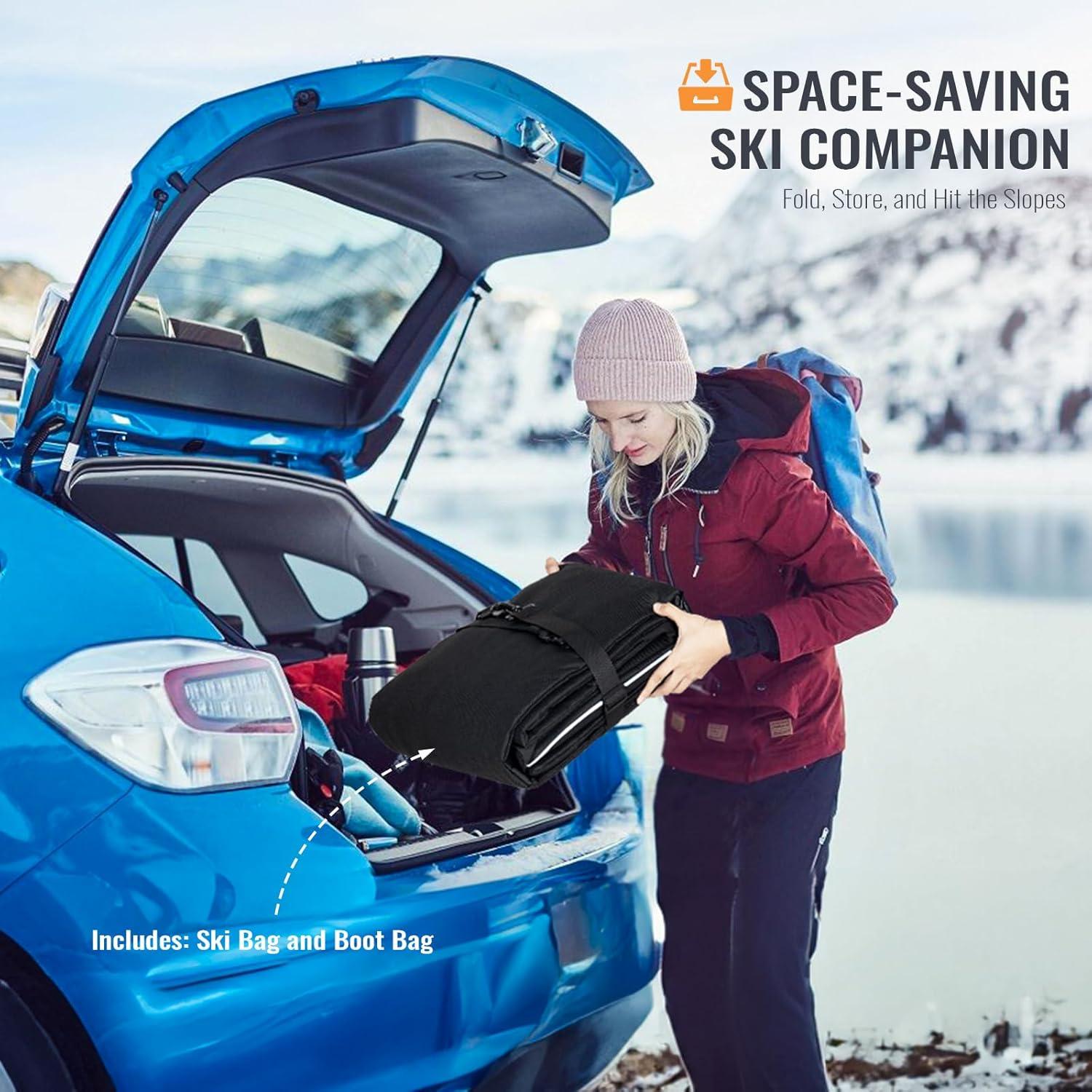 Combo Bolsa de Esquís y Botas GoHimal Acolchada 200 cm