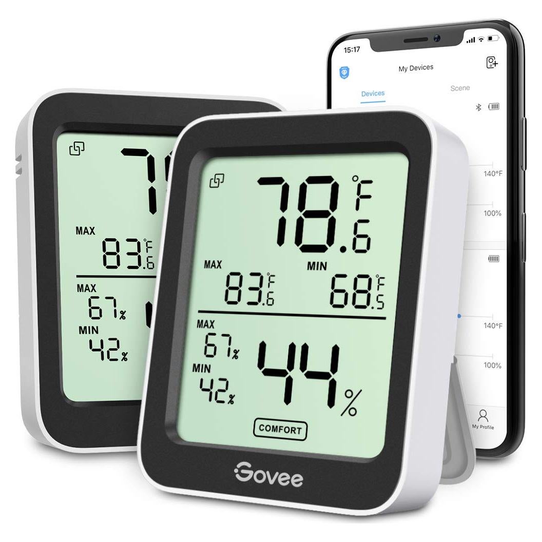 Higrómetro Termómetro Bluetooth Govee H5075, Pantalla LCD 3"