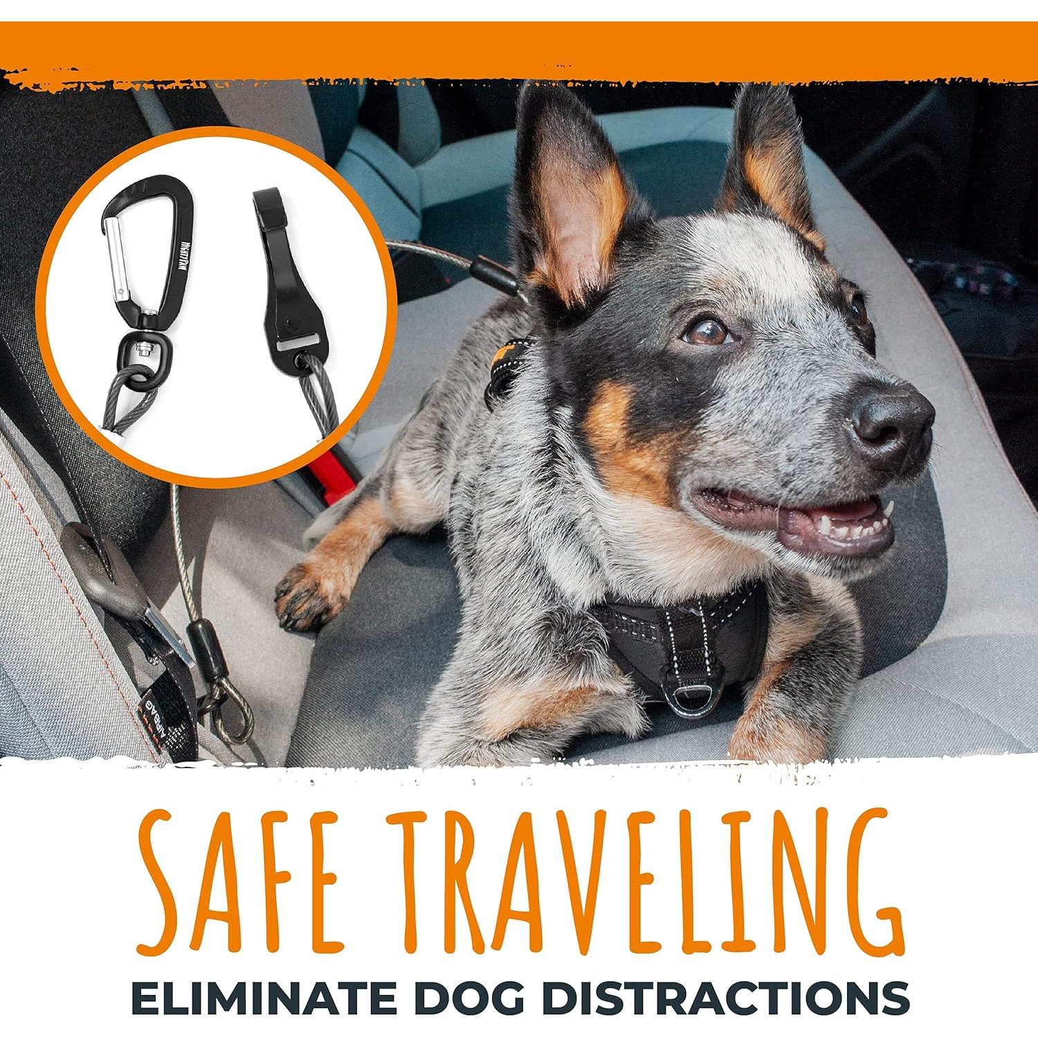 Cinturón de Seguridad para Perros Mighty Paw - 40.64 cm - Resistente a Mordeduras