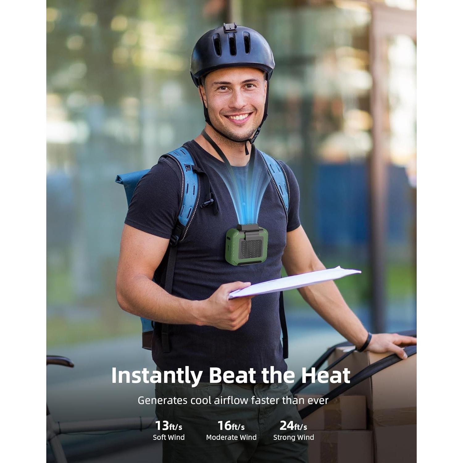 Ventilador de Cintura Yeedie NF152 Recargable 23H 6200RPM