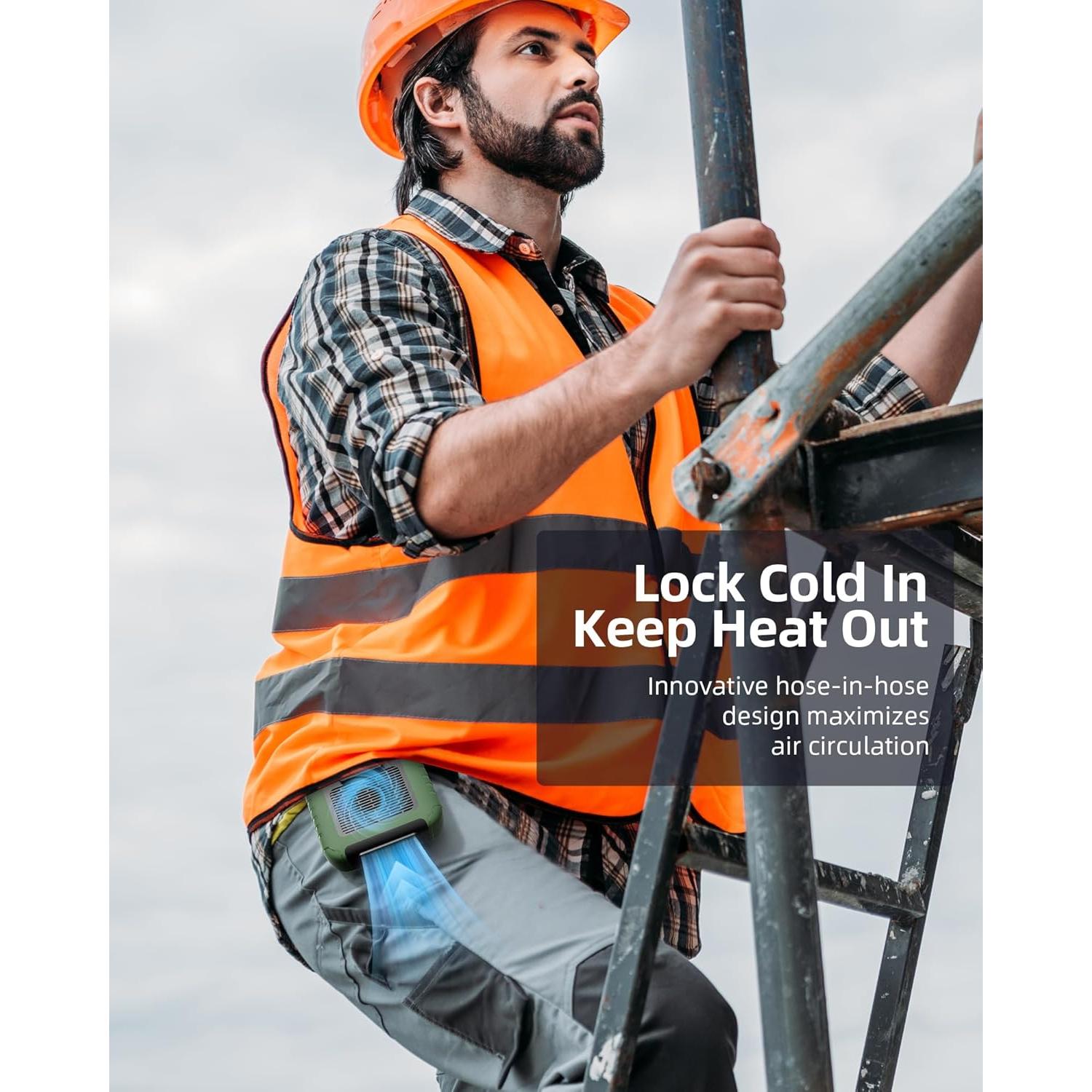 Ventilador de Cintura Yeedie NF152 Recargable 23H 6200RPM