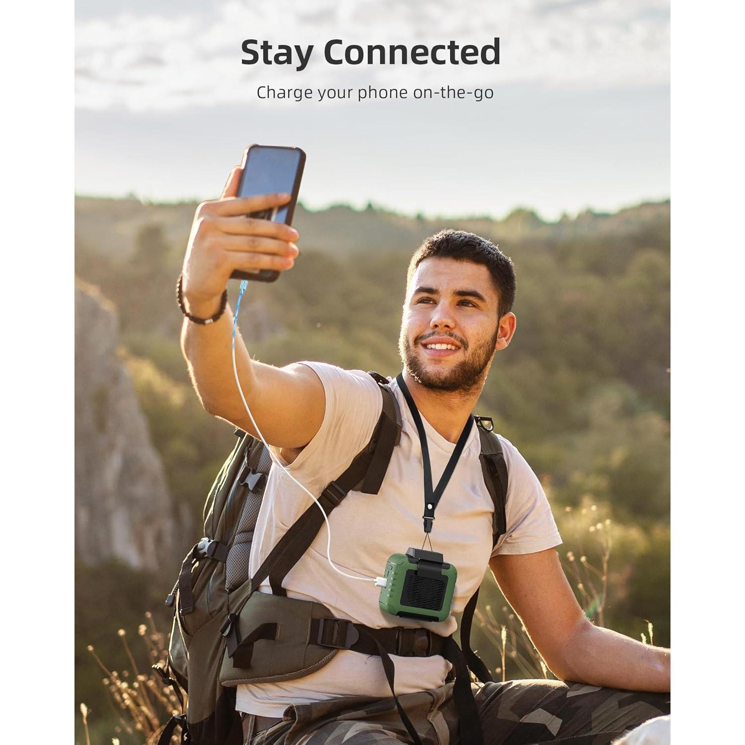 Ventilador de Cintura Yeedie NF152 Recargable 23H 6200RPM