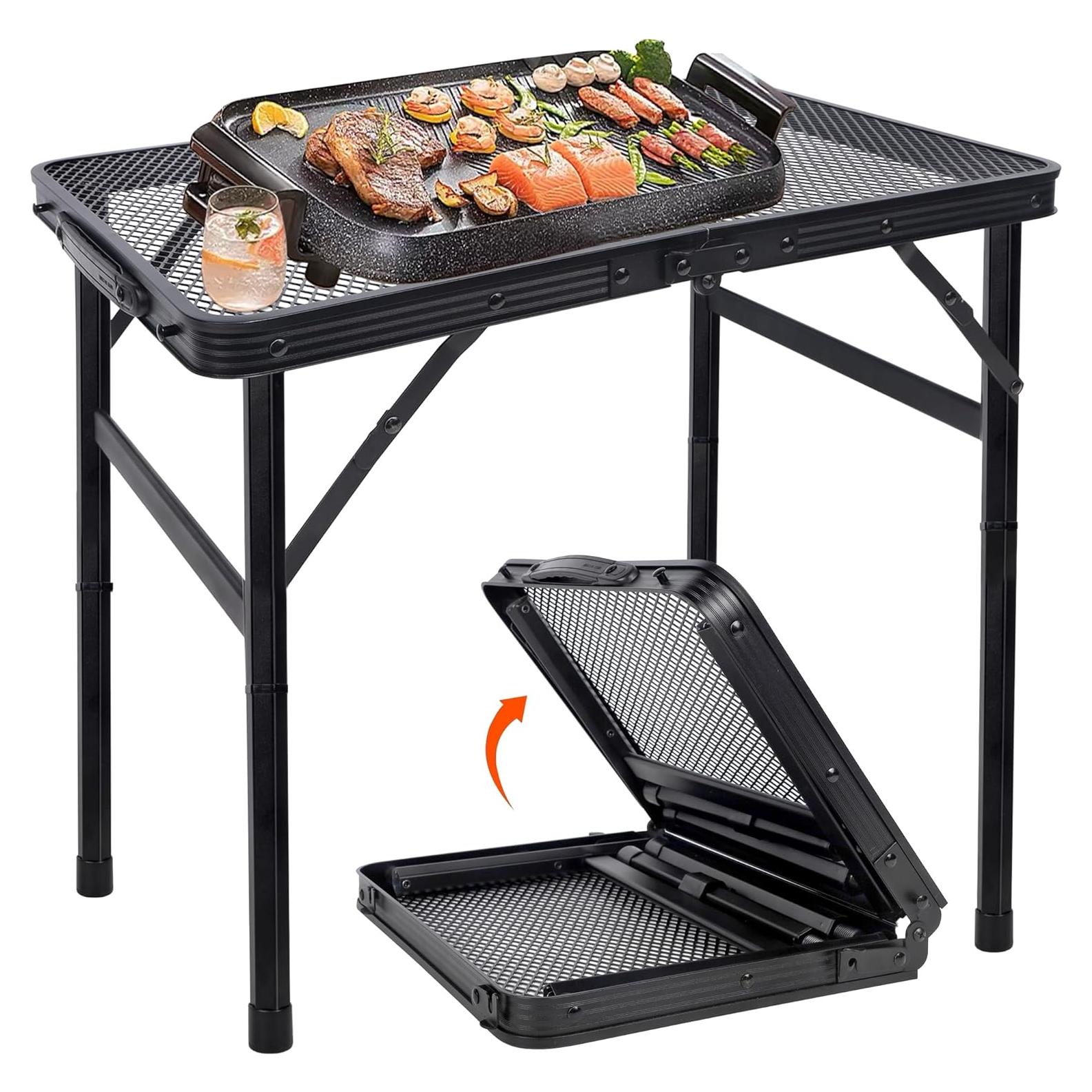 Mesa Plegable FORUP 2FT Ajustable para Camping y Picnic