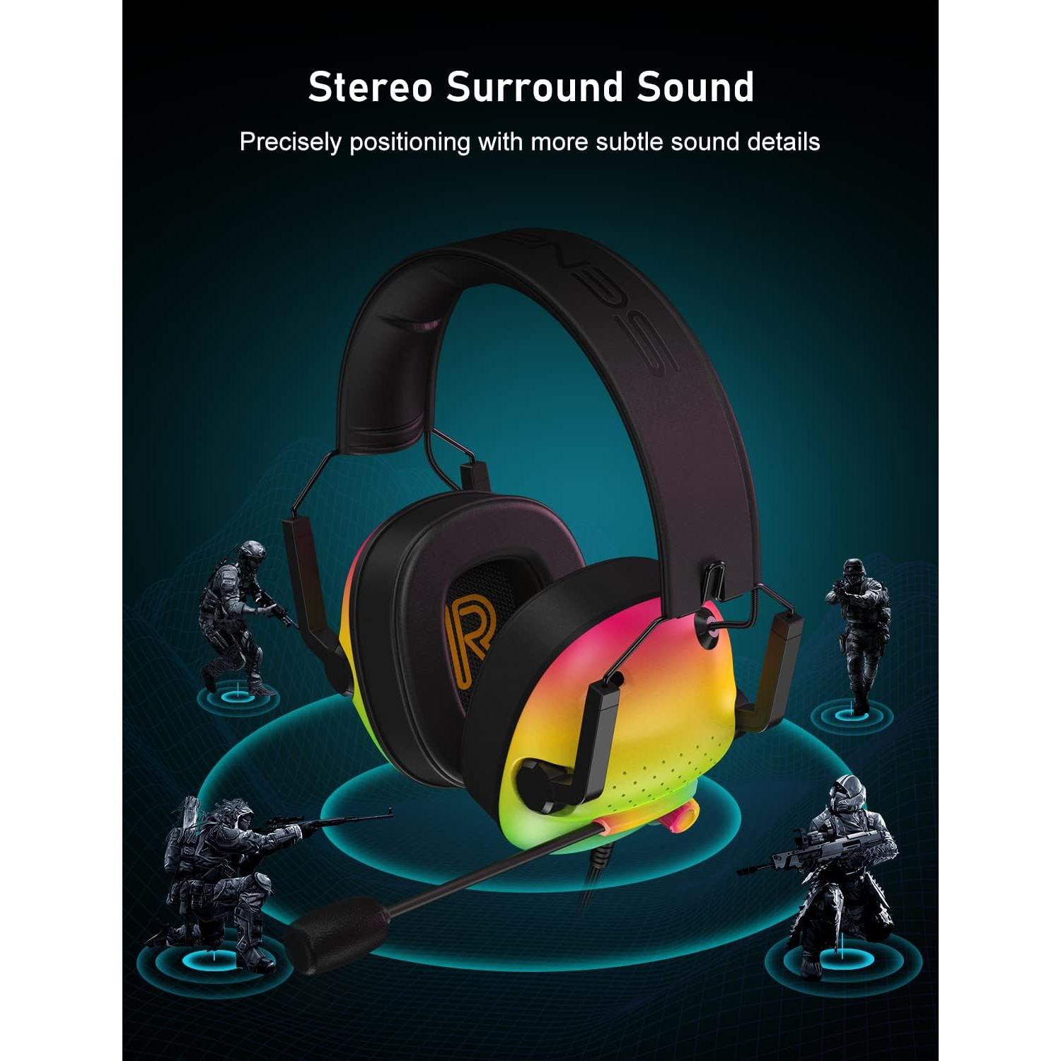 Auriculares Gaming SENZER SG500 con Sonido Surround y Micrófono