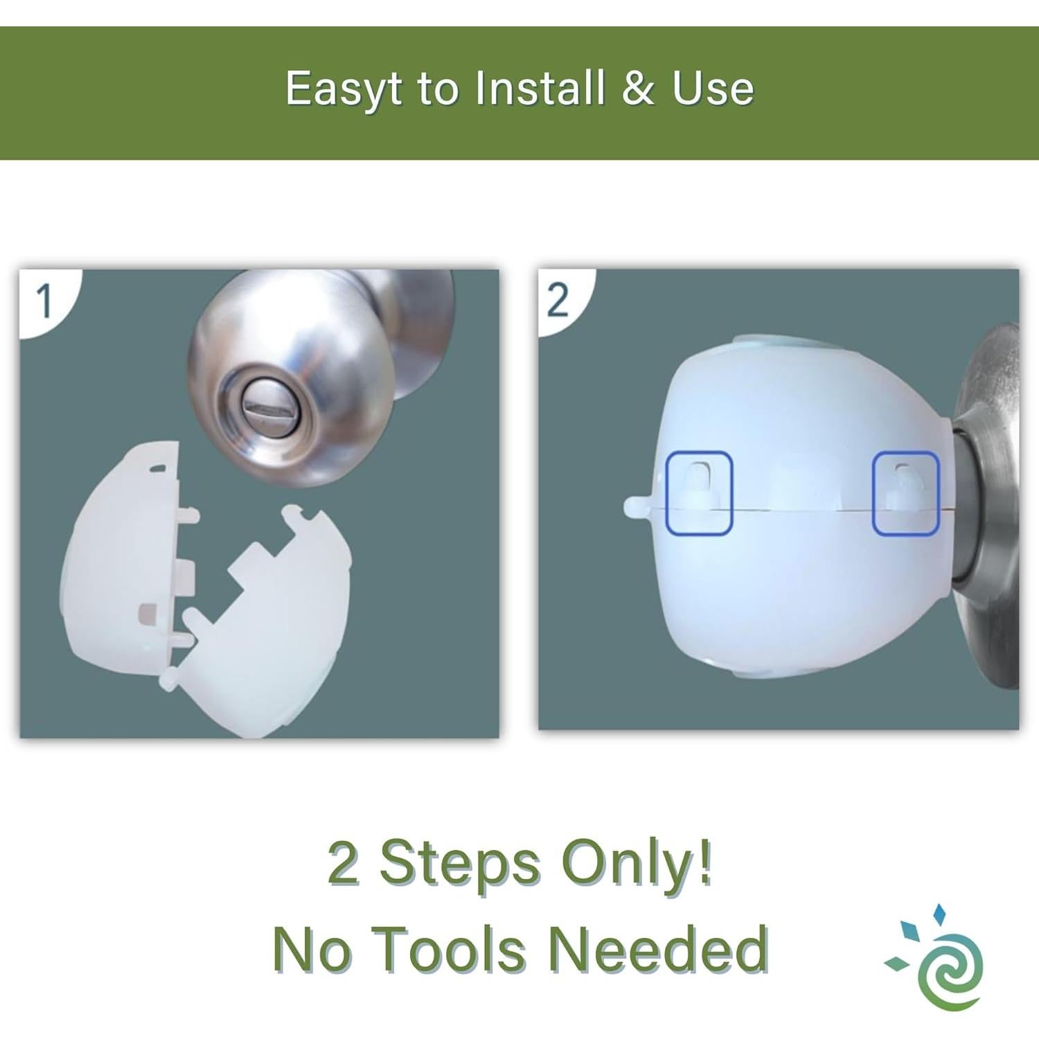 Cubiertas de Perilla de Puerta a Prueba de Niños Heart of Tafiti - 4 Piezas