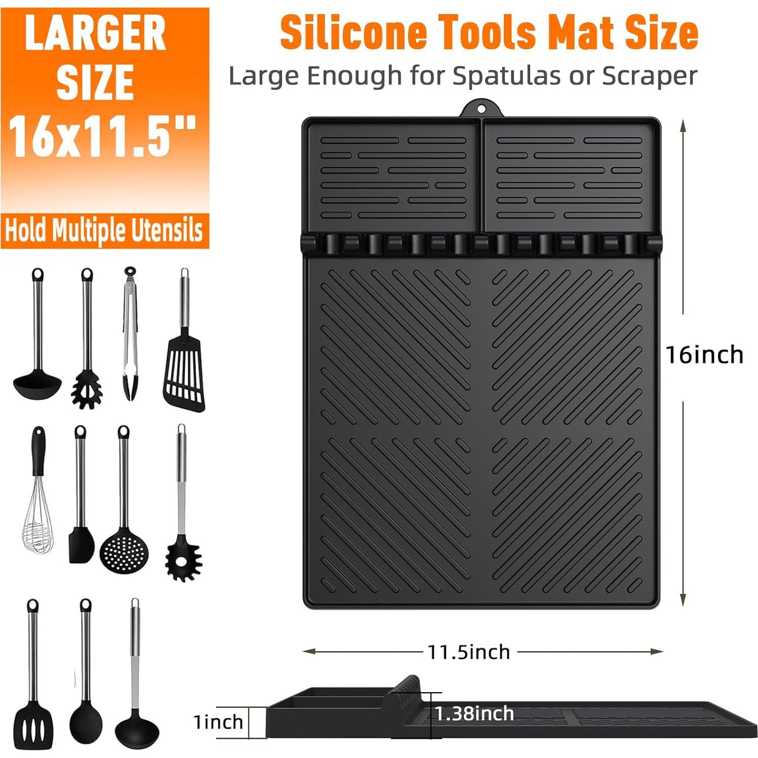 Alfombrilla de Silicona para Parrilla Blackstone 40.6x29.2 cm