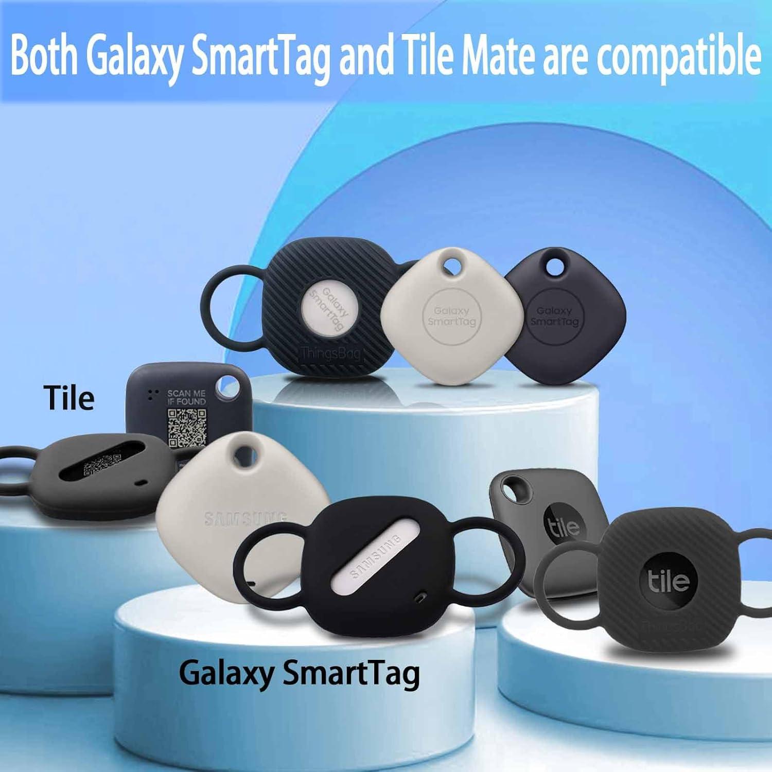 Soporte de Collar de Silicona ThingsBag para SmartTag y Tile Mate - 2 Paquete