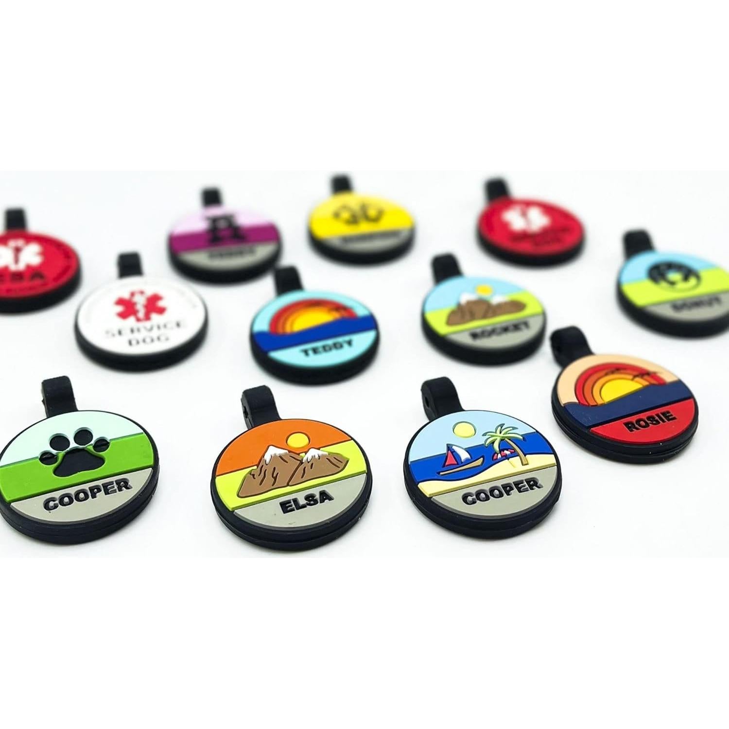 Etiqueta de Identificación Silenciosa PetANTastic Azul Redonda