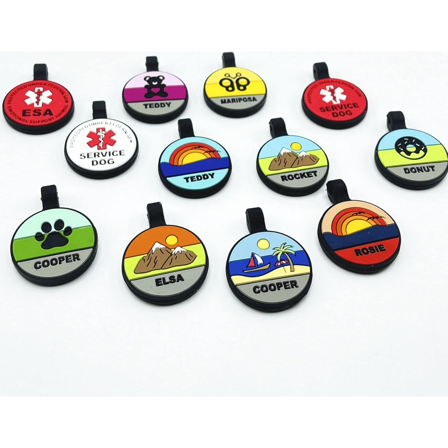 Etiqueta de Identificación Silenciosa PetANTastic Azul Redonda