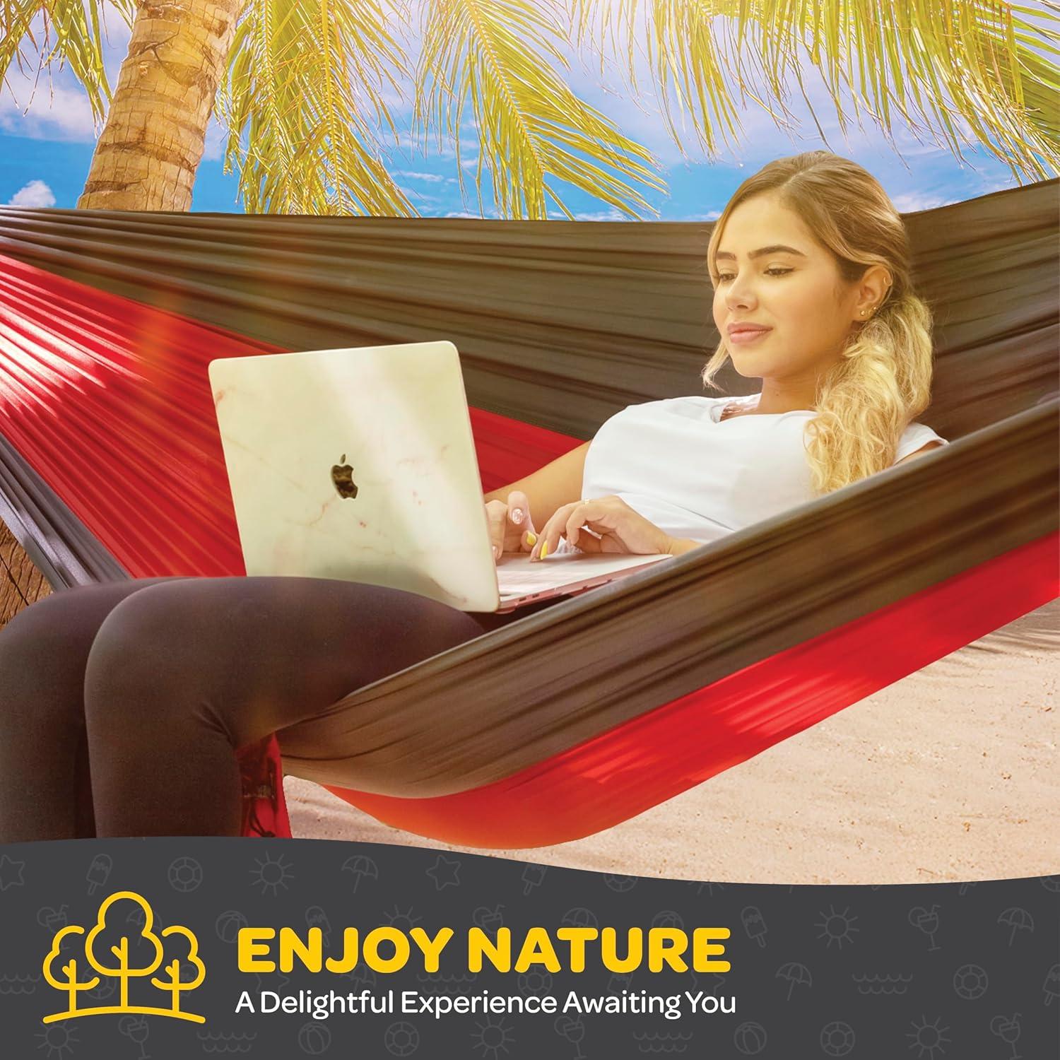 Hamaca Sewanta Modelo Vineen Doble 400 kg para Camping