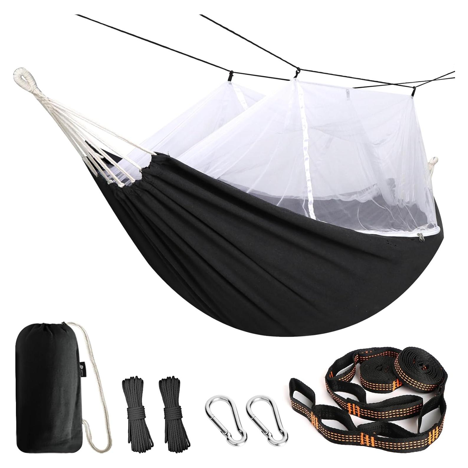 Hamaca Anyoo de Algodón con Red Mosquito 204kg 270x150cm