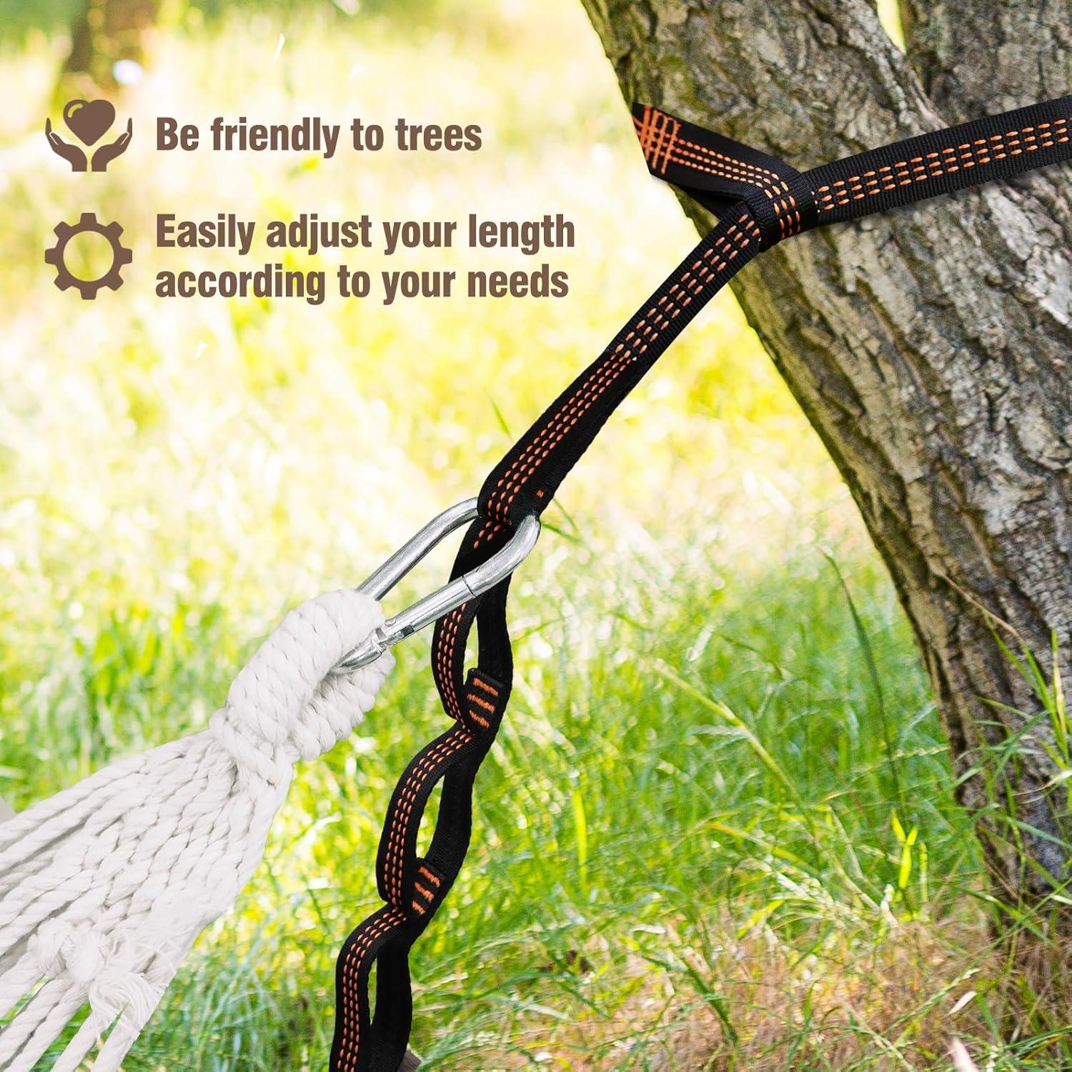 Hamaca Anyoo de Algodón con Red Mosquito 204kg 270x150cm