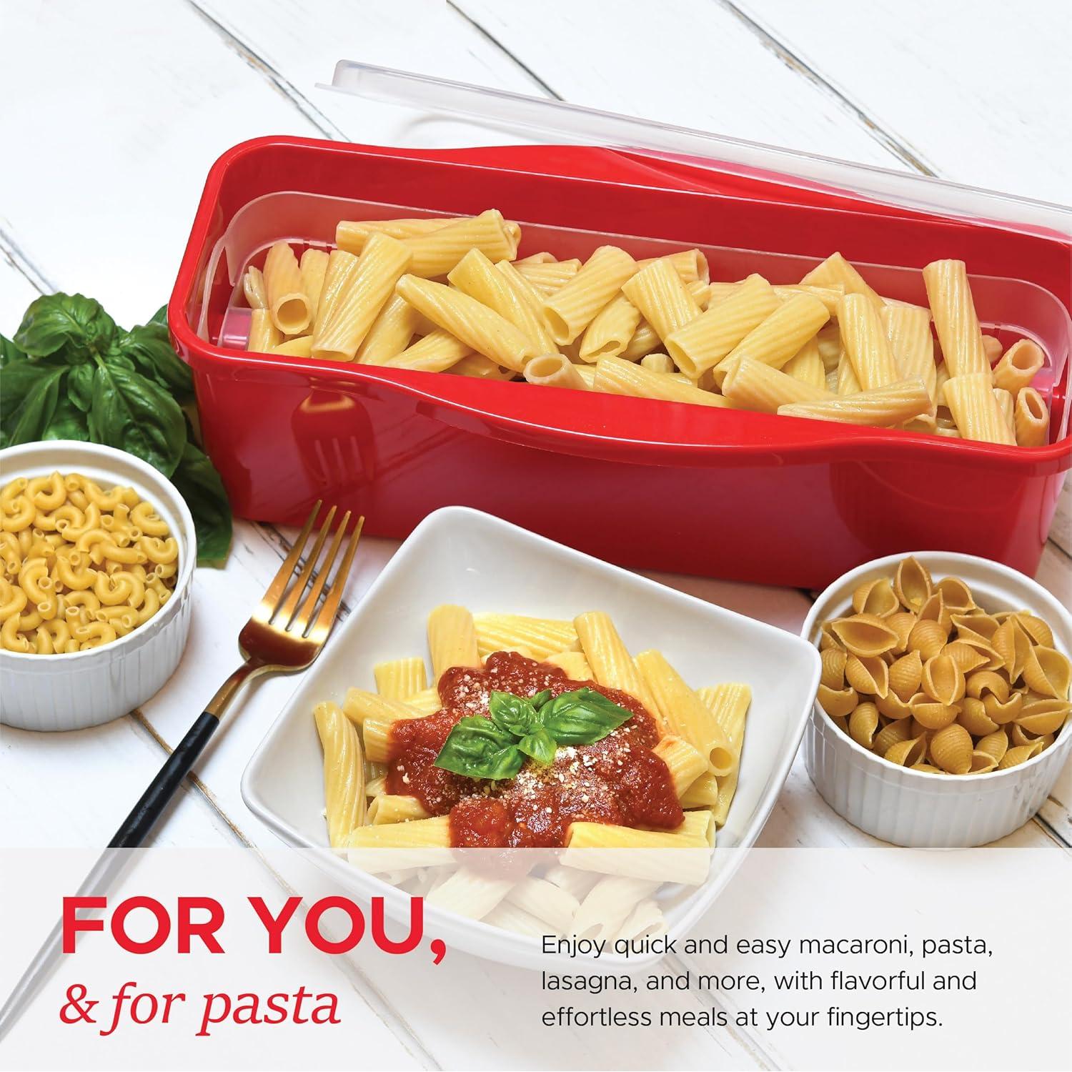 Cocinero de Pasta Tafura 2.2L con Drenaje Doble - Microondas